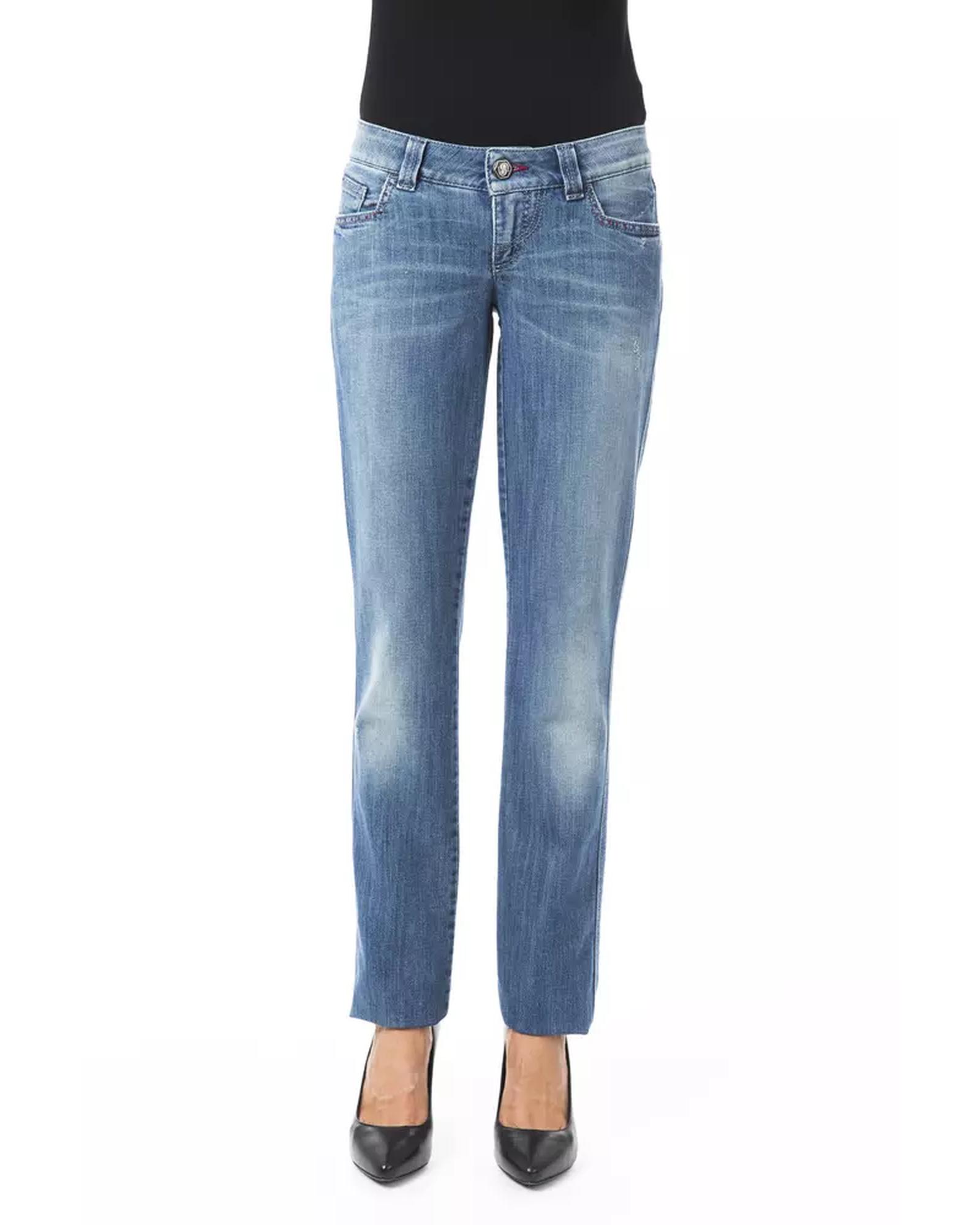 V539-BY-17637-W26-202509011650-00 Regular Fit Jeans with Front and Back Pockets W26 US Women - Image 1