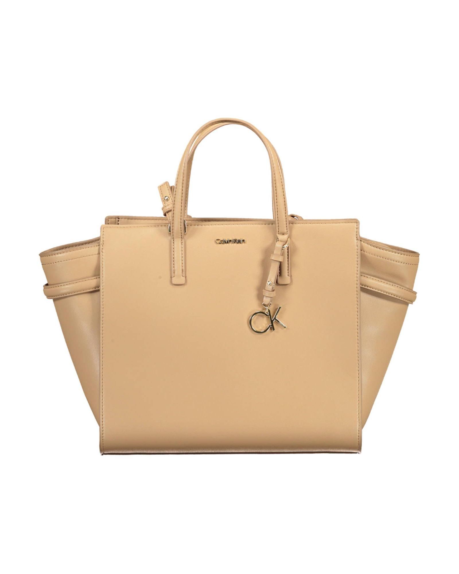 V539-CA-17725-202506160446-00 Calvin Klein Women's Chic Beige Handbag with Contrasting Details - One Size - Image 1