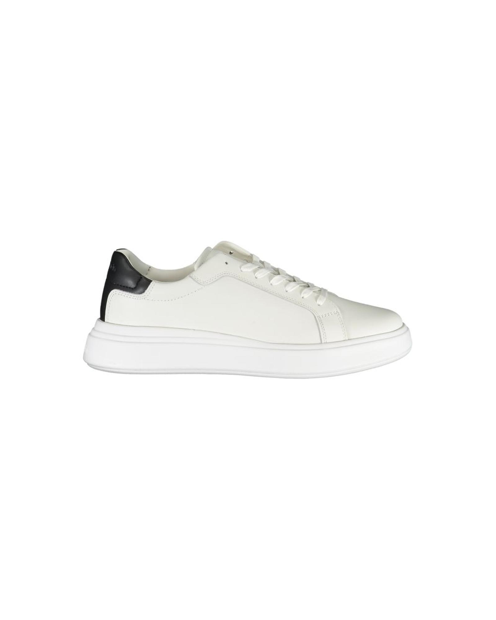 V539-CA-25019-EU43US10-202506160735-00 Calvin Klein Men's Sleek White Sneakers with Contrast Accents - 43 EU - Image 1
