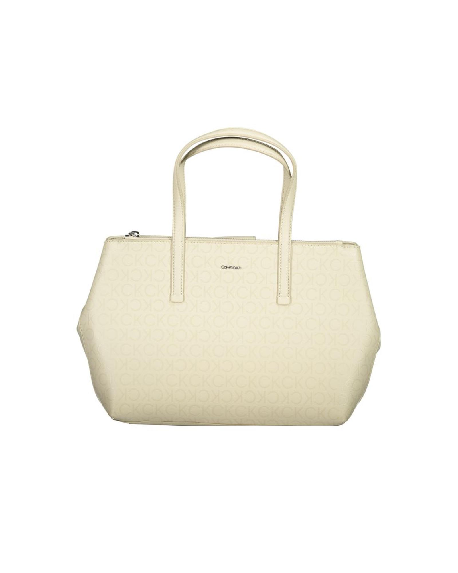 V539-CA-30795-202506161120-00 Calvin Klein Women's Beige Polyester Handbag - One Size - Image 1