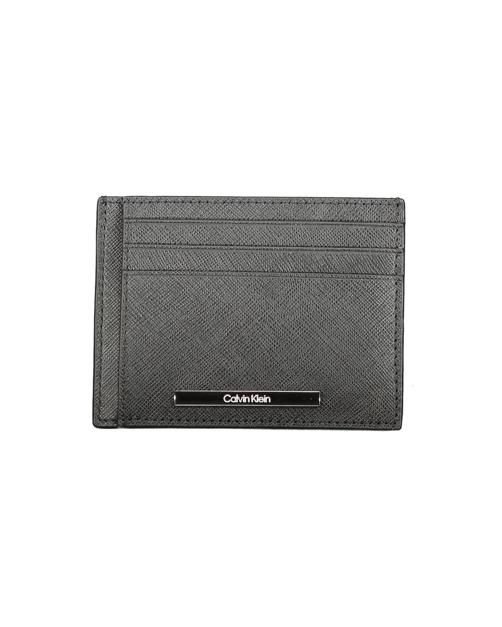 V539-CA-30828-202506161125-00 Calvin Klein Men's Black Leather Wallet - One Size - Image 1