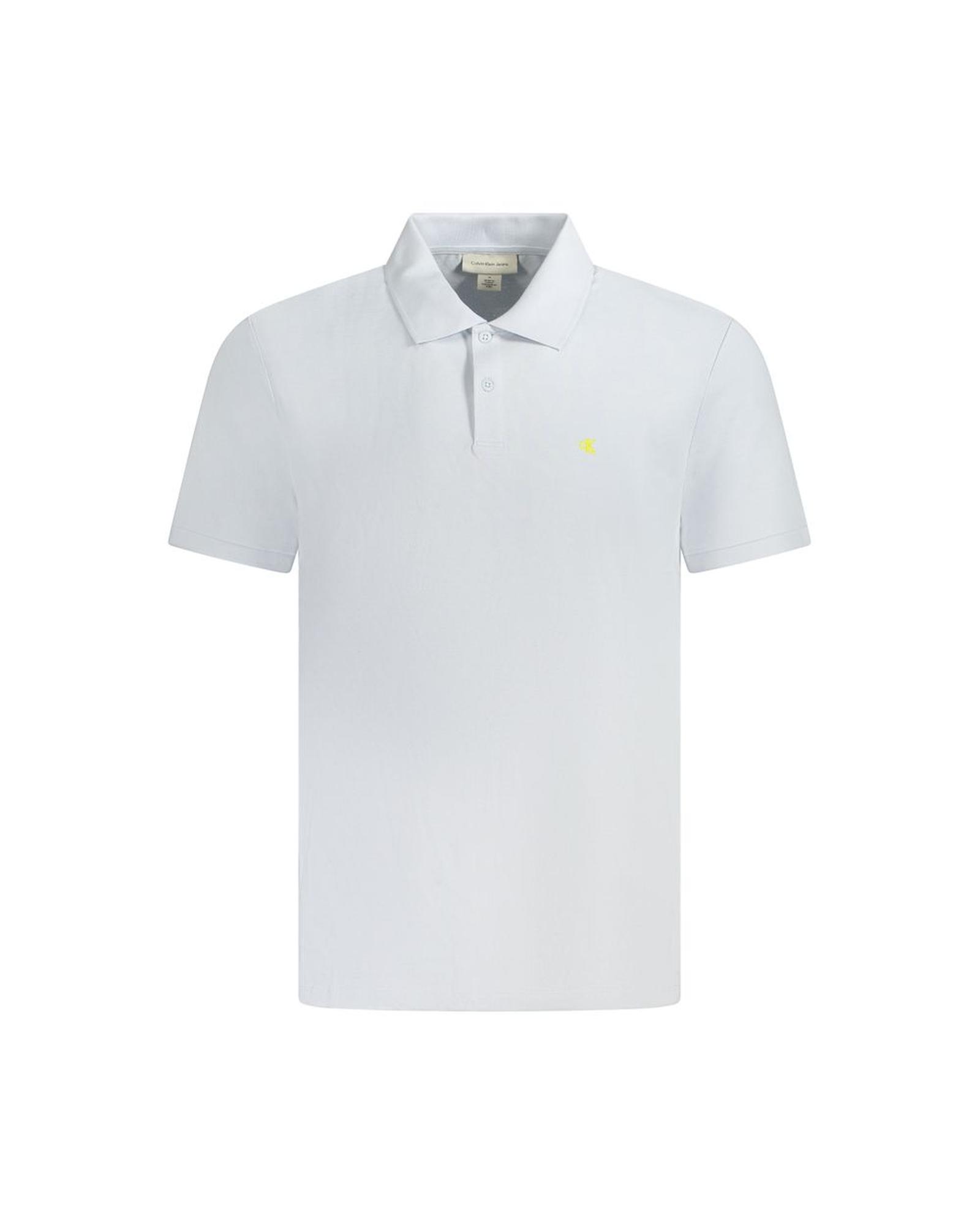 V539-CA-35635-XL-202506161431-00 Calvin Klein Men's Light Blue Cotton Polo Shirt - XL - Image 1