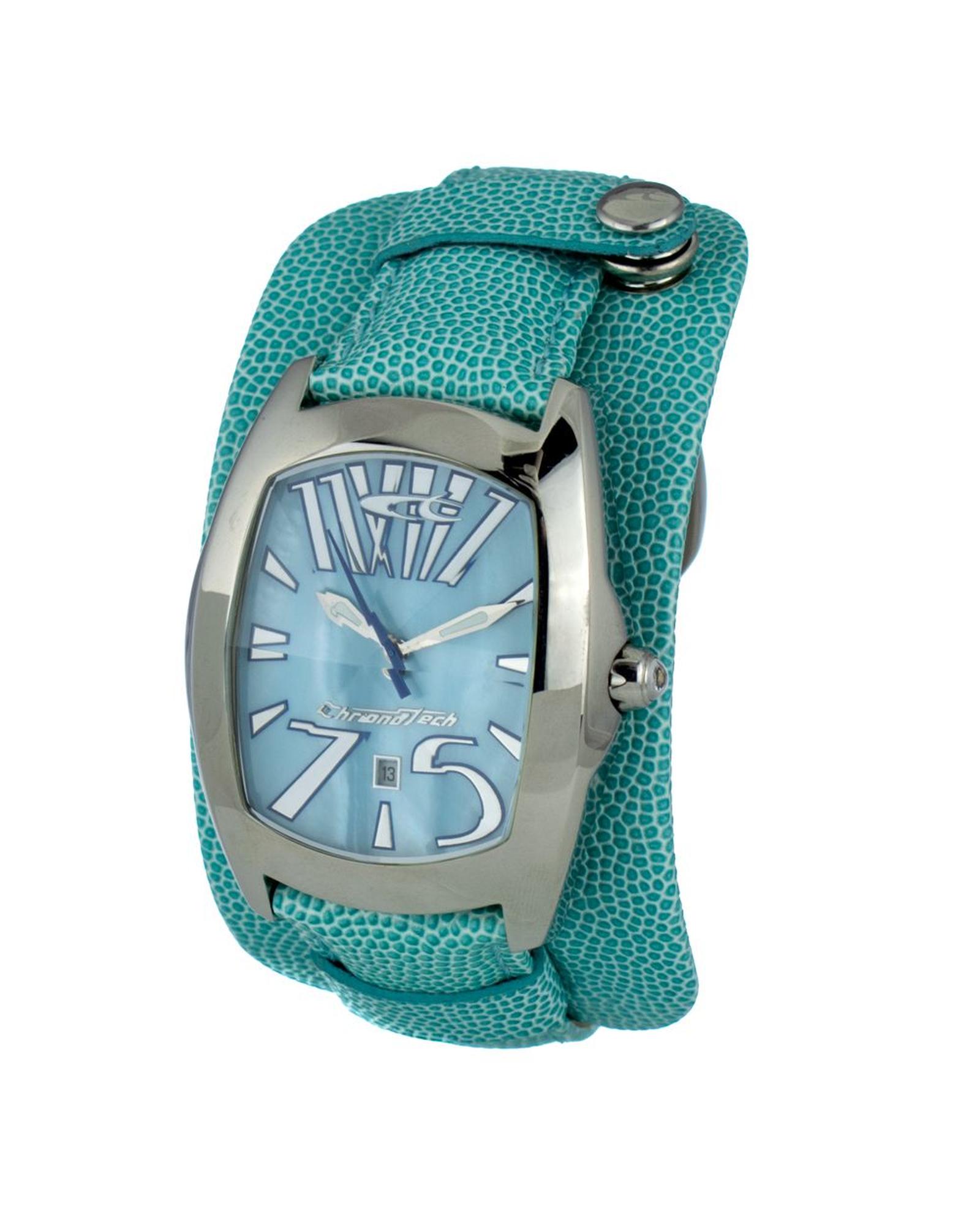 V539-CHCT2039M24AC-202506161825-00 Chronotech Men's Blue Leather Watch - One Size - Image 1