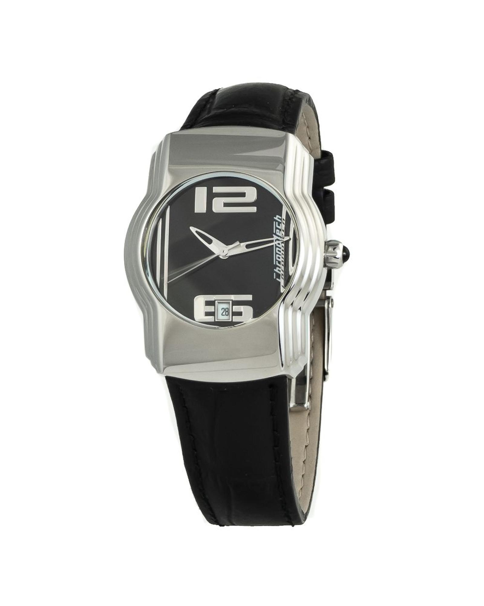 V539-CHCT7279B04AC-202506161711-00 Chronotech Women's Black Leather Watch - One Size - Image 1