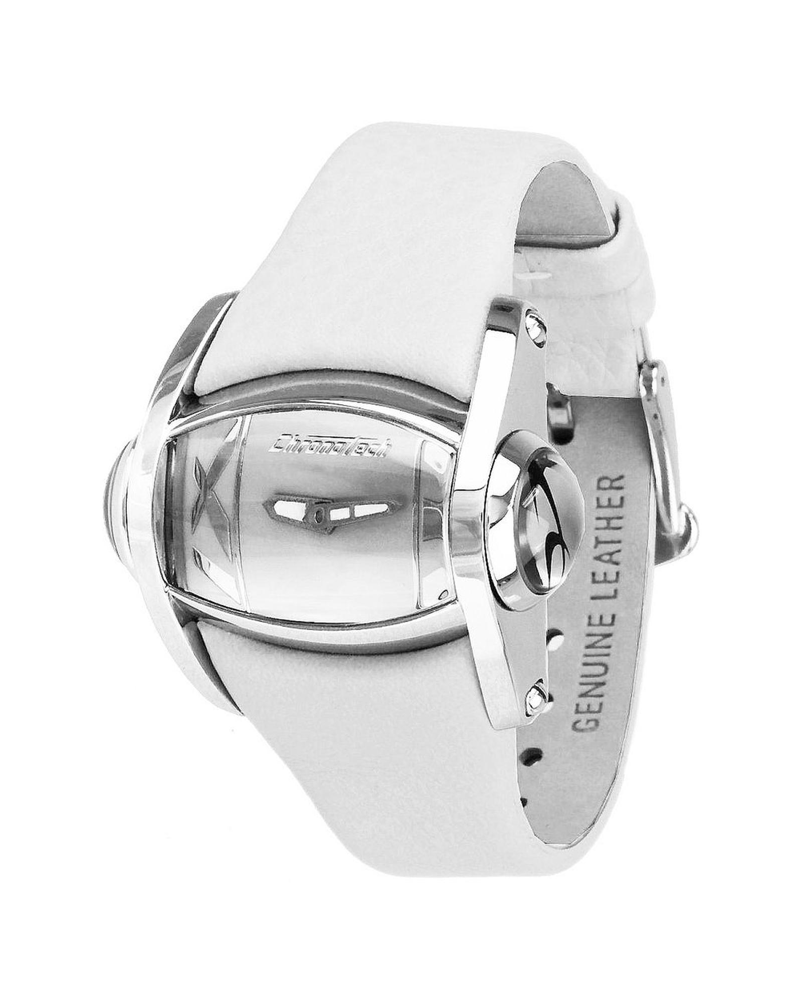 V539-CHCT7681L09AC-202506161740-00 Chronotech Women's White Leather Watch - One Size - Image 1