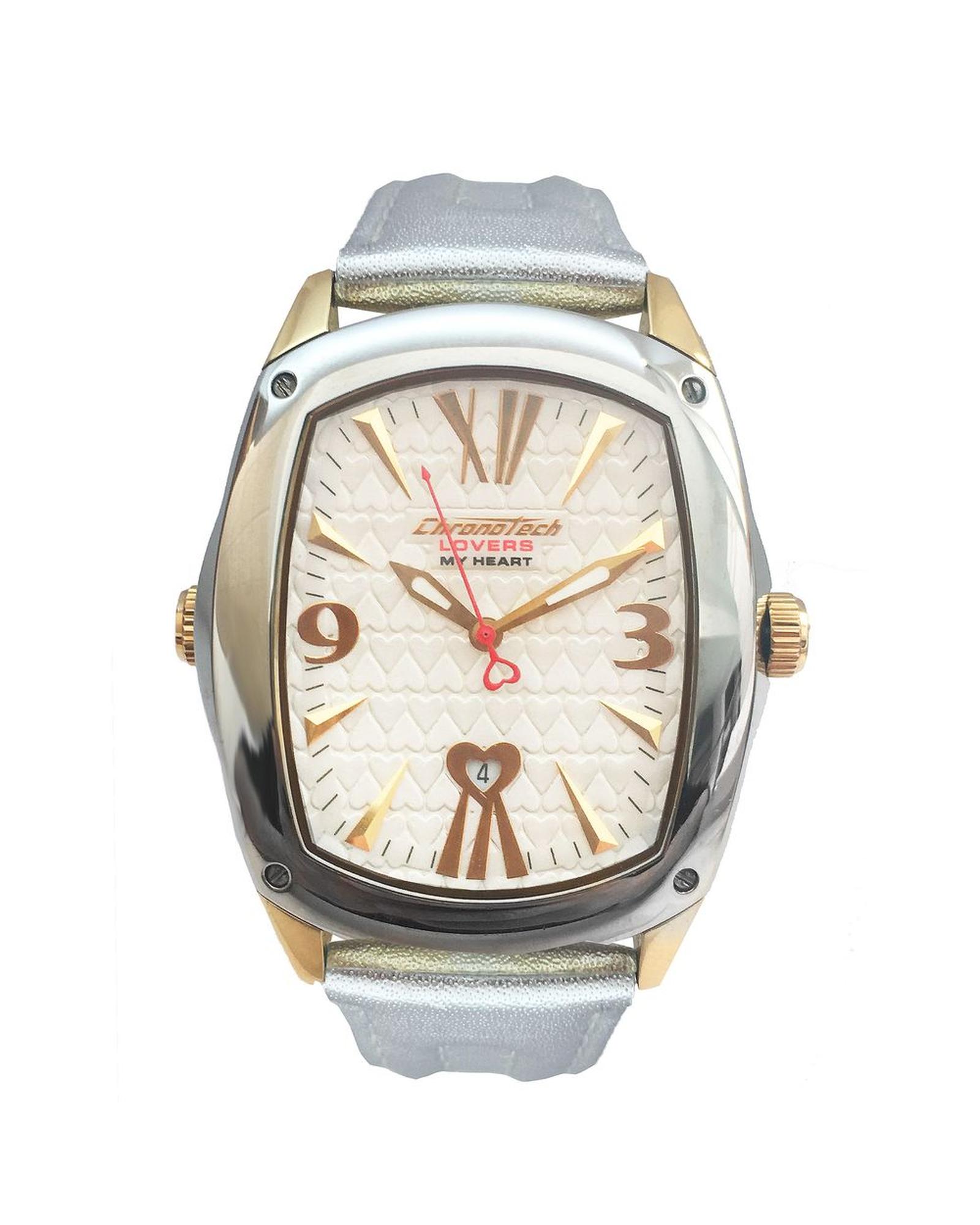 V539-CHCT7696M11AC-202506161747-00 Chronotech Unisex's Gold Leather Watch - One Size - Image 1