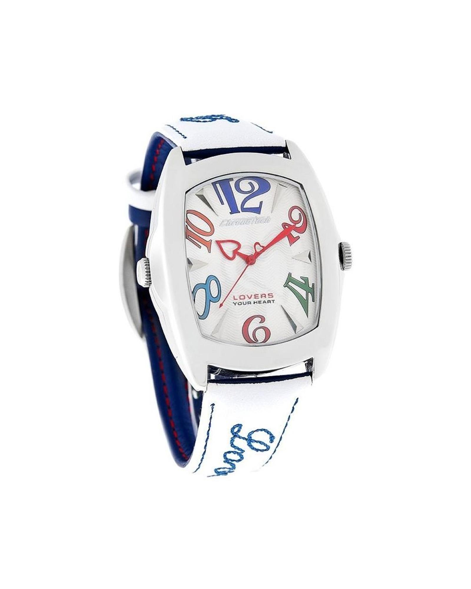 V539-CHCT7696M13AC-202506161810-00 Chronotech Unisex's Blue Leather Watch - One Size - Image 1