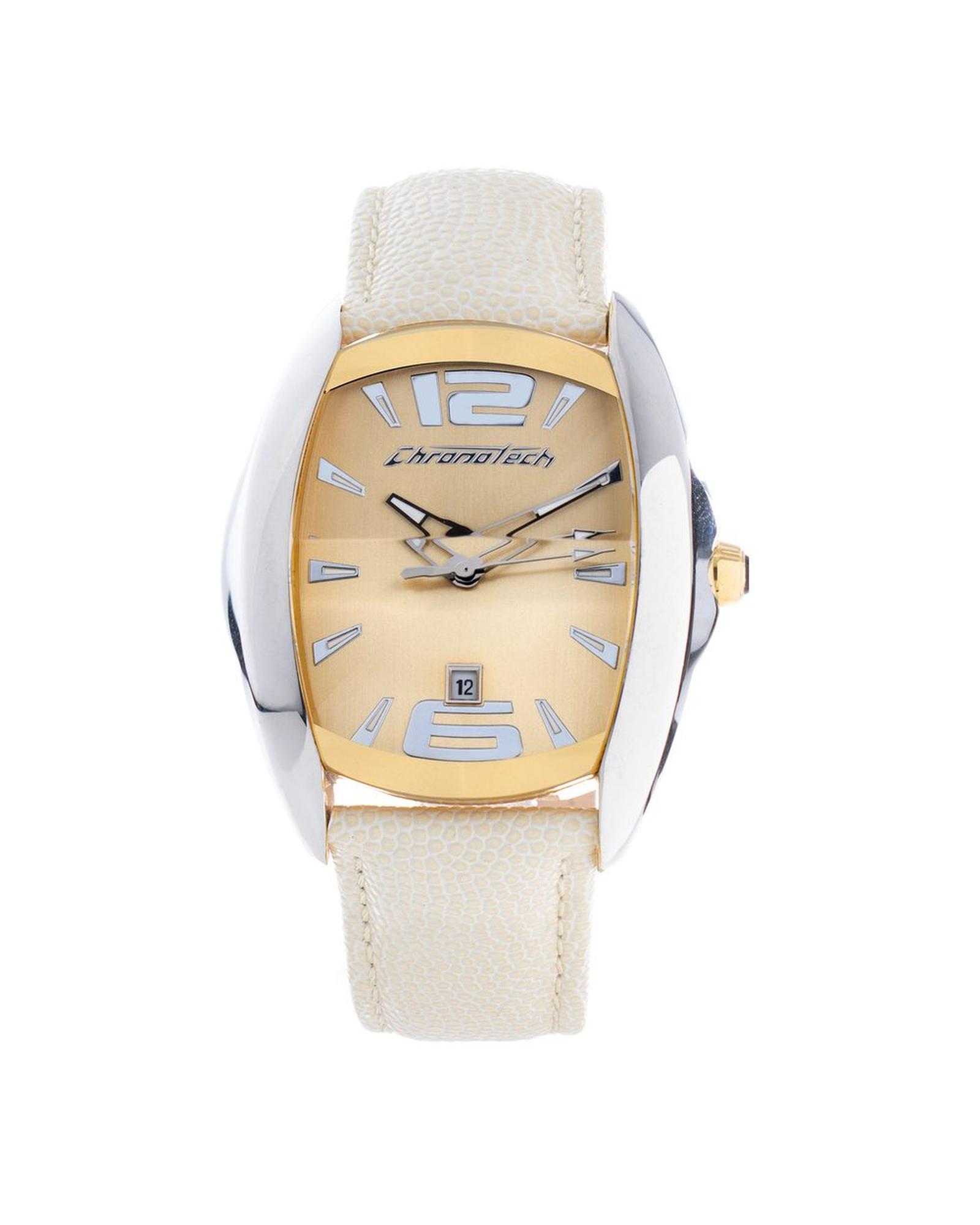V539-CHCT7814M04AC-202506161753-00 Chronotech Unisex's Beige Leather Watch - One Size - Image 1