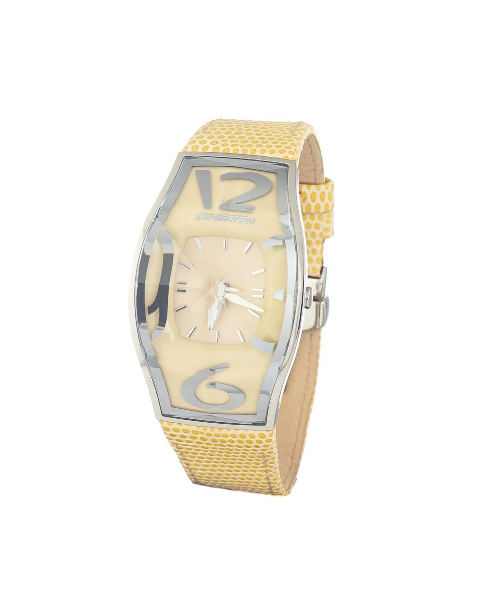 V539-CHCT7932AM88AC-202506161832-00 Chronotech Men's Yellow Leather Watch - One Size - Image 1