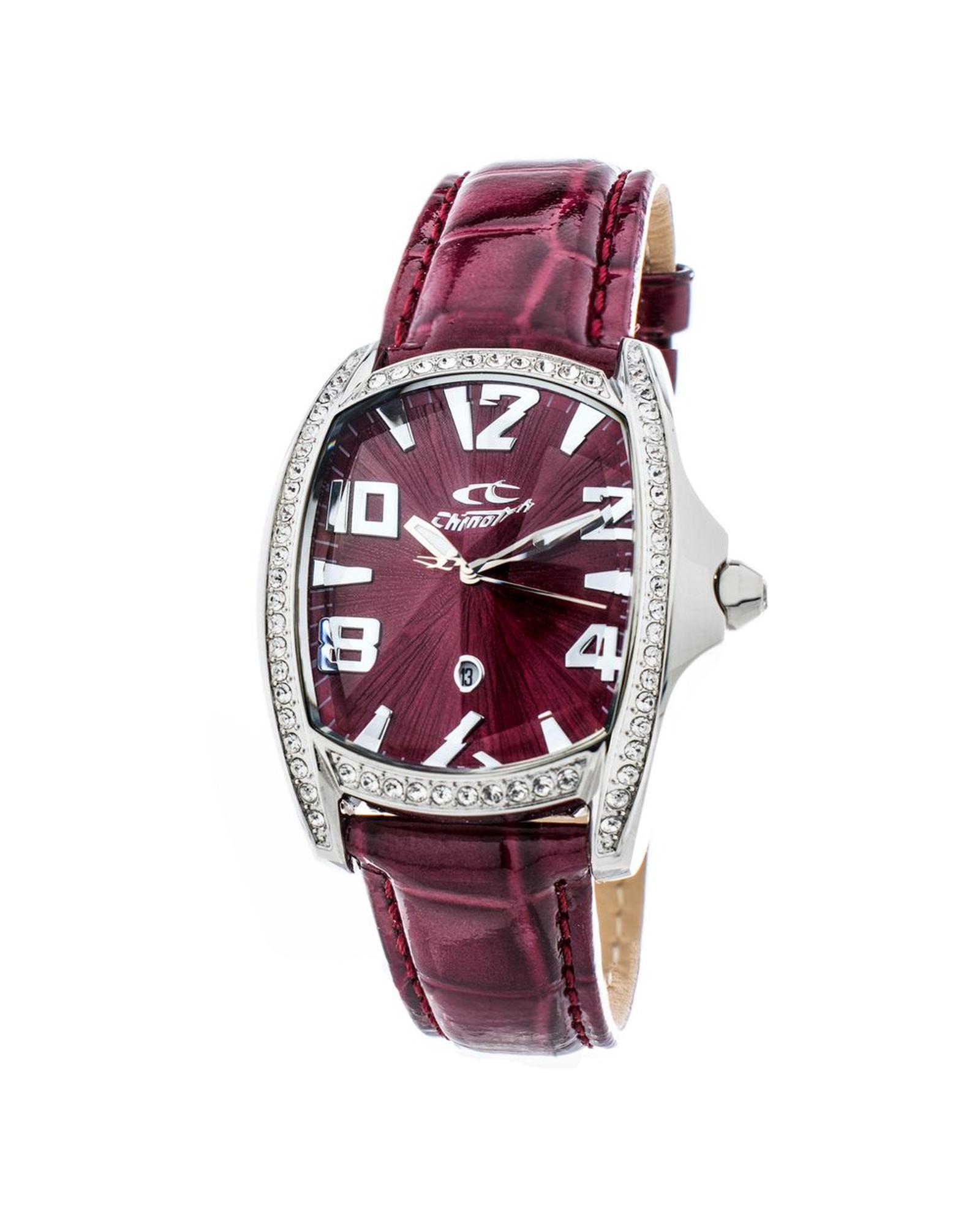 V539-CHCT7988LS64AC-202506161841-00 Chronotech Unisex's Red Leather Watch - One Size - Image 1