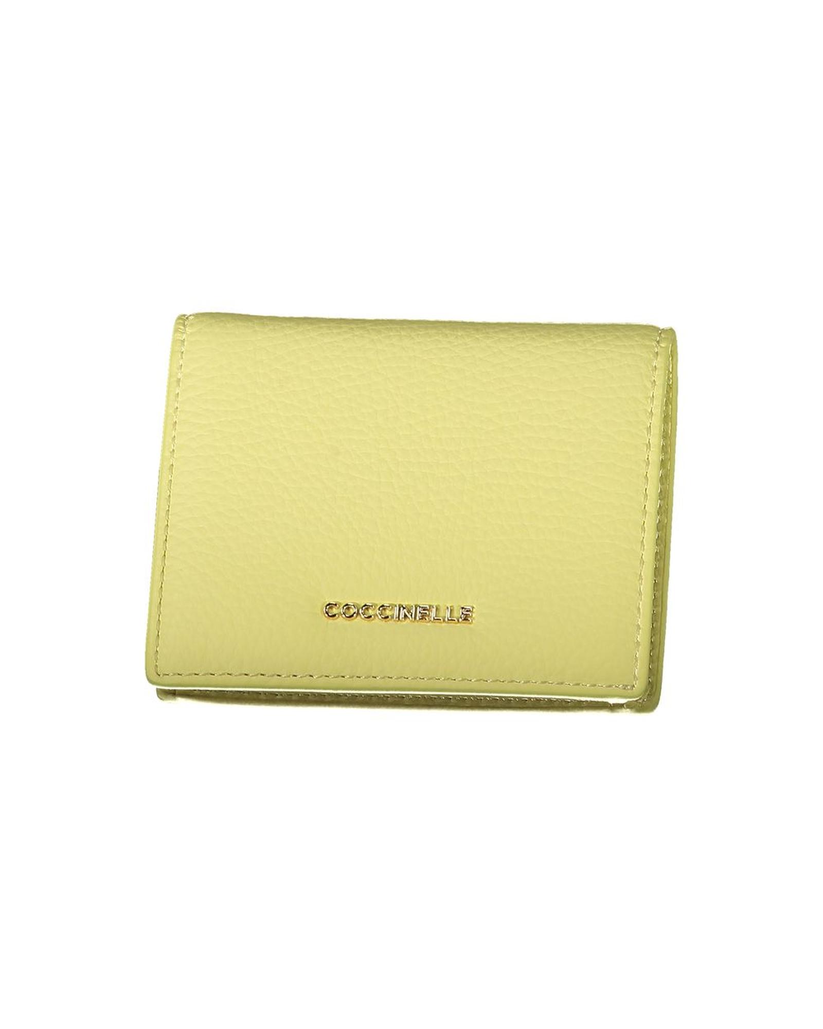 V539-CO-29312-202506161622-00 Coccinelle Women's Yellow Leather Wallet - One Size - Image 1
