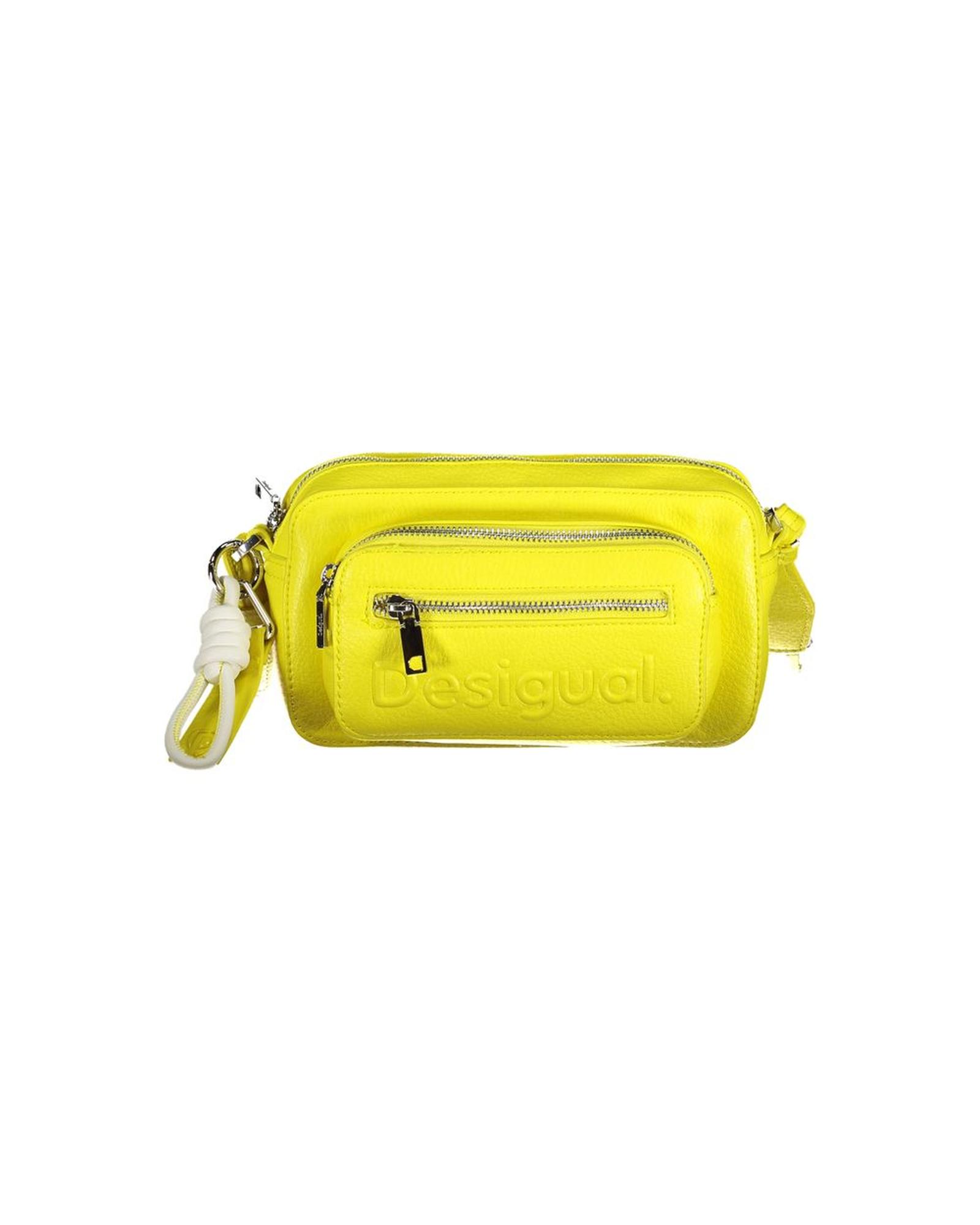 V539-DE-27925-202506162125-00 Desigual Women's Yellow Polyethylene Handbag - One Size - Image 1