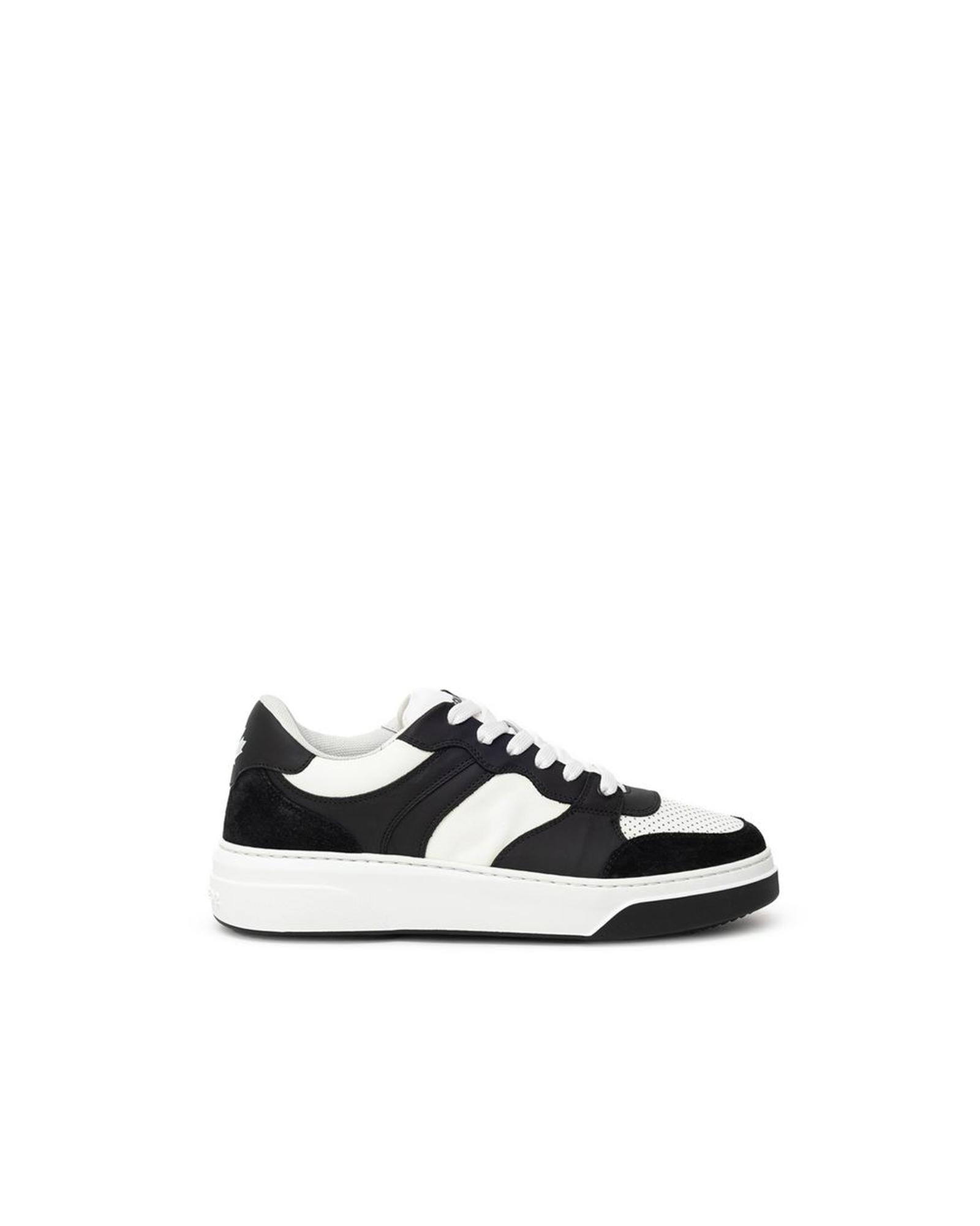 V539-DS-915466620009954-EU44US11-202506162011-00 Dsquared� Men's Black And White Leather Sneaker - 44 EU - Image 1