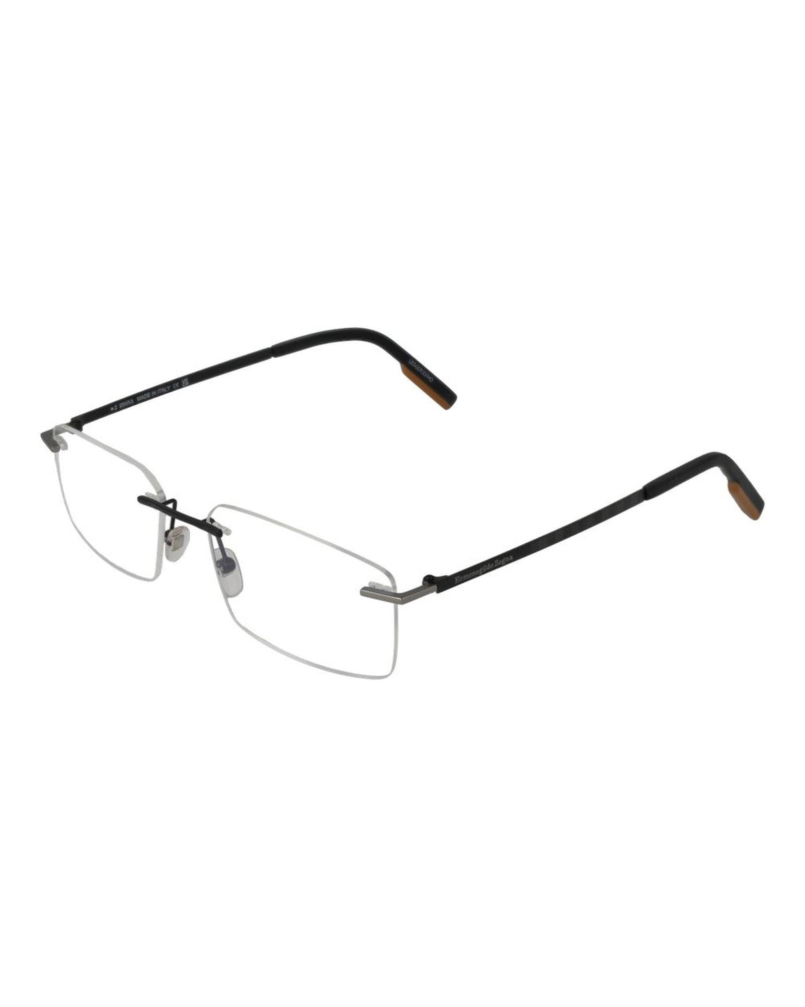 V539-ER-1001642-202506162221-00 Ermenegildo Zegna Men's Gray Optical Frames - One Size - Image 1