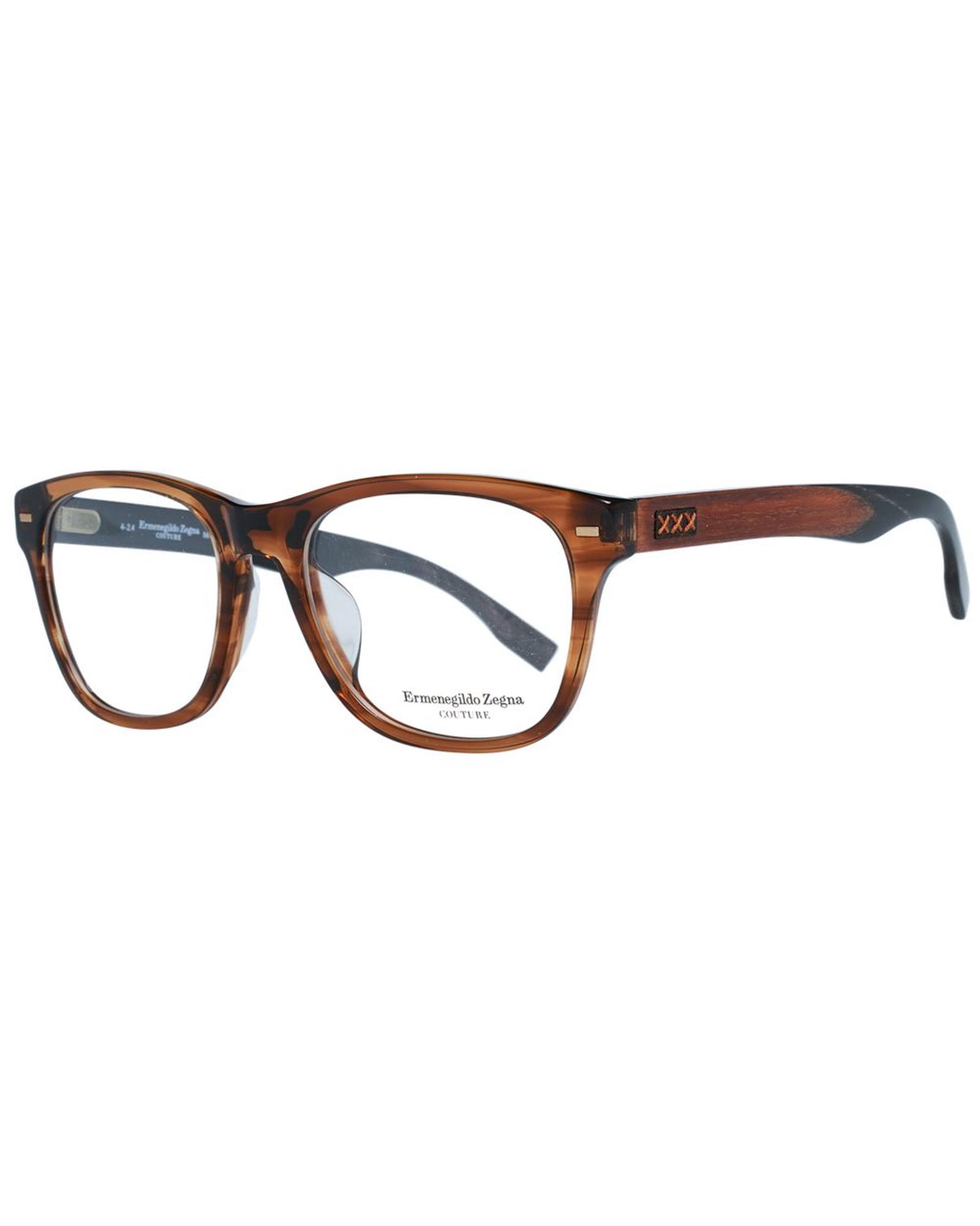 V539-ER-1038884-202506161922-00 Ermenegildo Zegna Men's Brown Optical Frames - One Size - Image 1