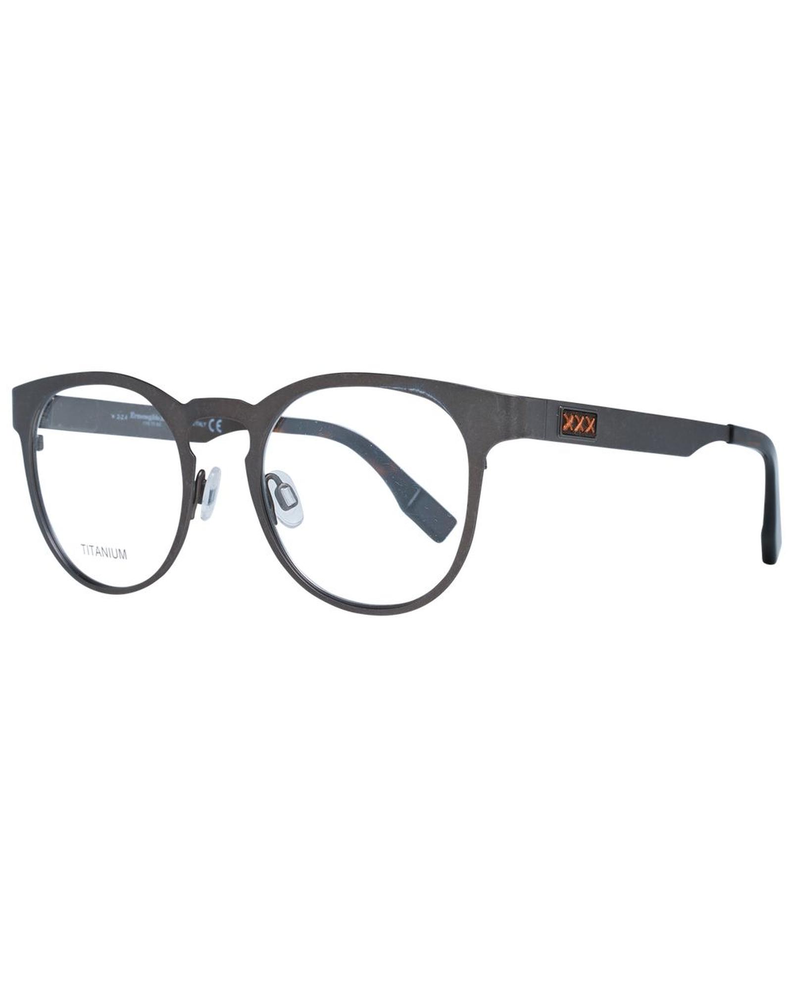 V539-ER-1038889-202506161925-00 Ermenegildo Zegna Men's Gray Optical Frames - One Size - Image 1