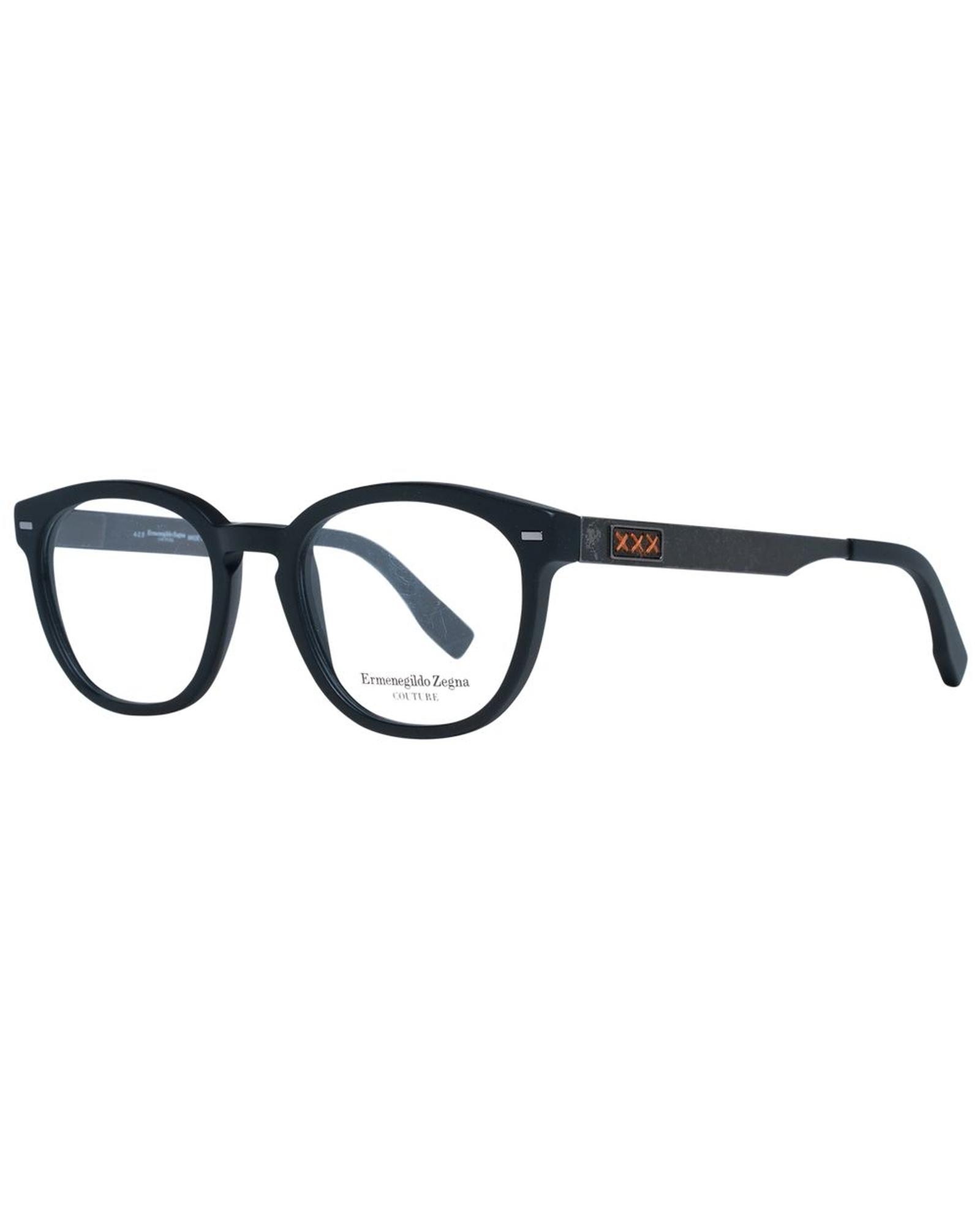 V539-ER-1038903-202506161935-00 Ermenegildo Zegna Men's Black Optical Frames - One Size - Image 1