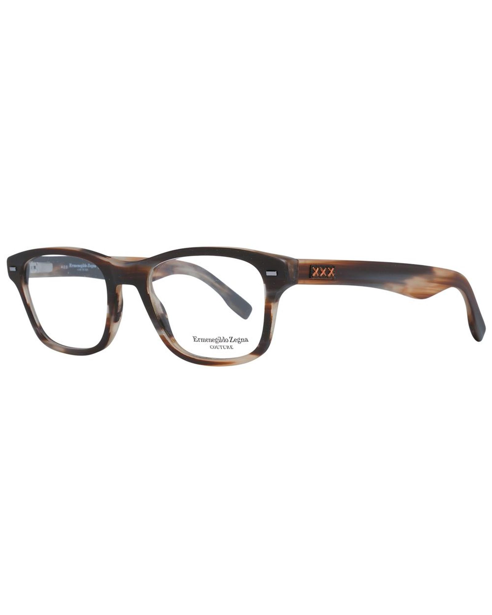 V539-ER-1038912-202506161941-00 Ermenegildo Zegna Men's Brown Optical Frames - One Size - Image 1