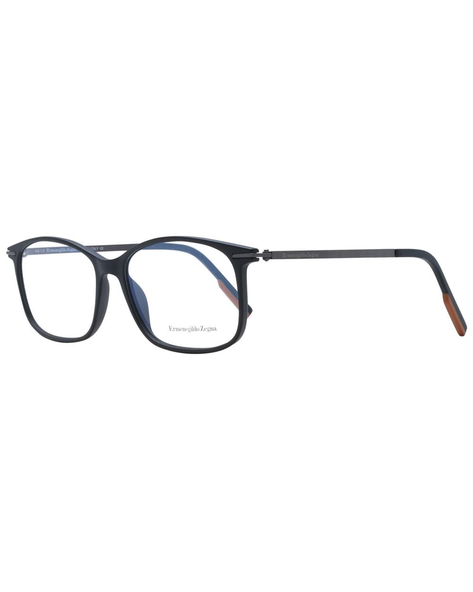 V539-ER-1053494-202506162002-00 Ermenegildo Zegna Men's Black Optical Frames - One Size - Image 1