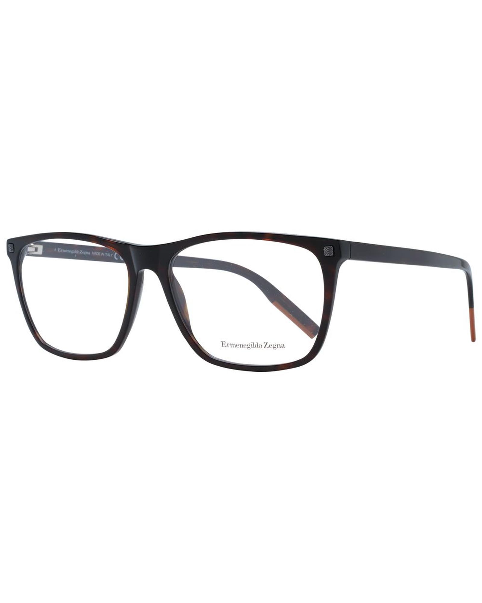 V539-ER-1053508-202506162016-00 Ermenegildo Zegna Men's Brown Optical Frames - One Size - Image 1