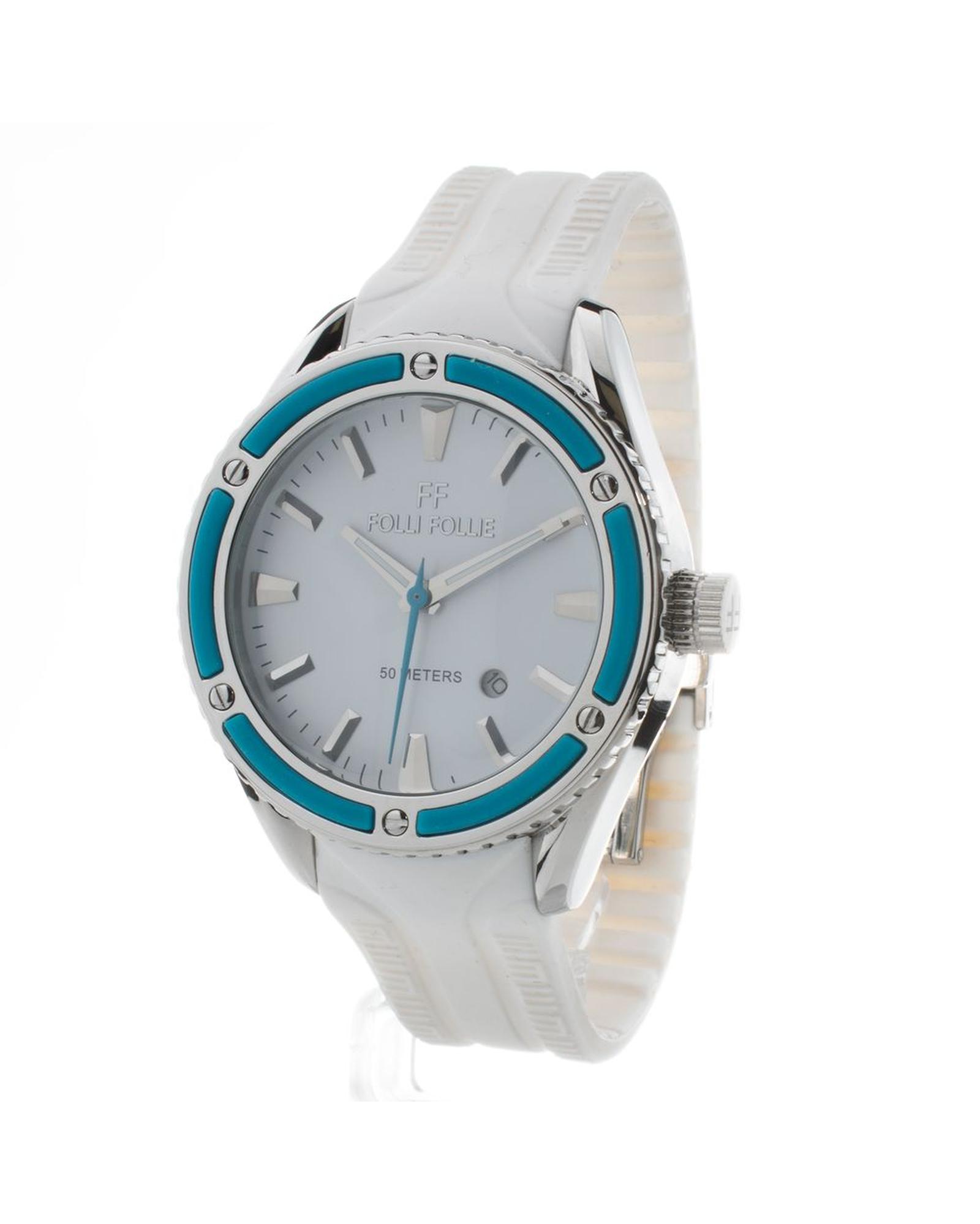 V539-FFWF0T027ZDLAC-202506170010-00 Folli Follie Women's White Silicone Watch - One Size - Image 1