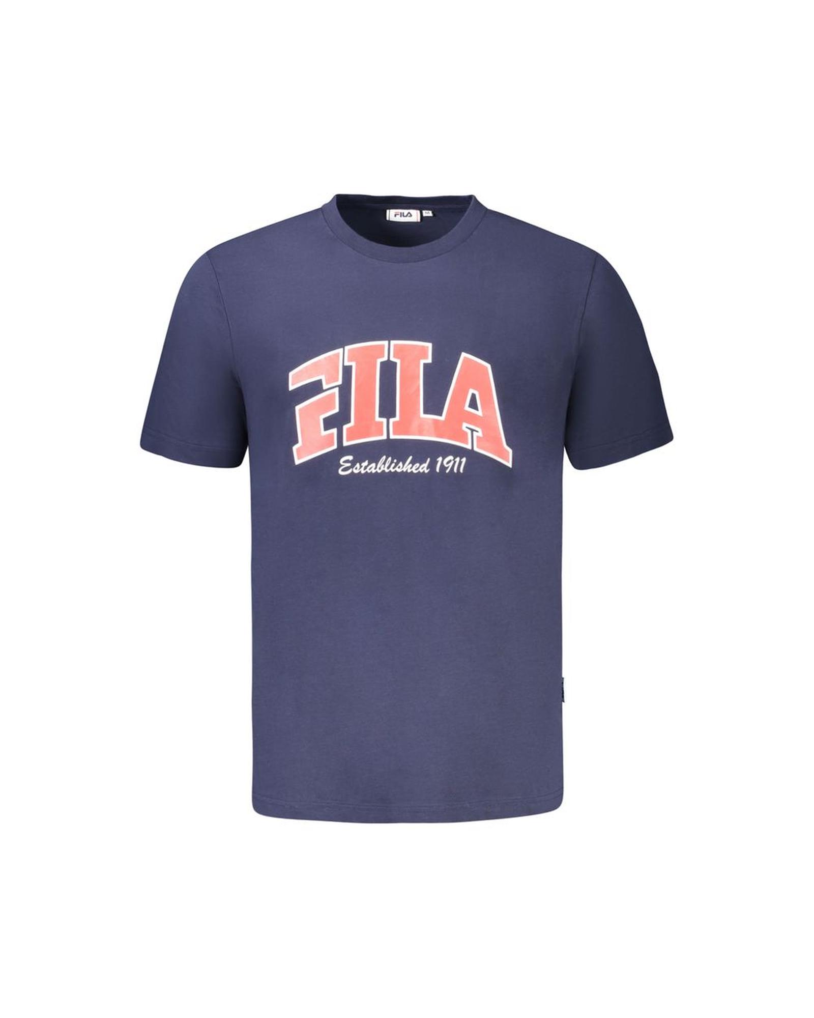 V539-FI-35397-M-202506162226-00 Fila Men's Blue Cotton T-Shirt - M - Image 1