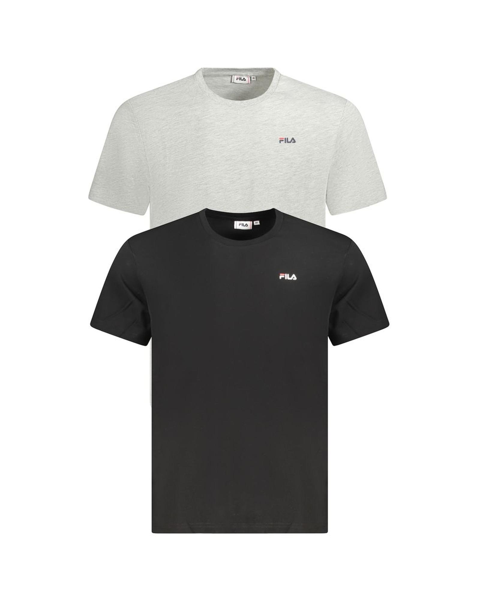 V539-FI-35400-L-202506162232-00 Fila Men's Black Cotton T-Shirt - L - Image 1