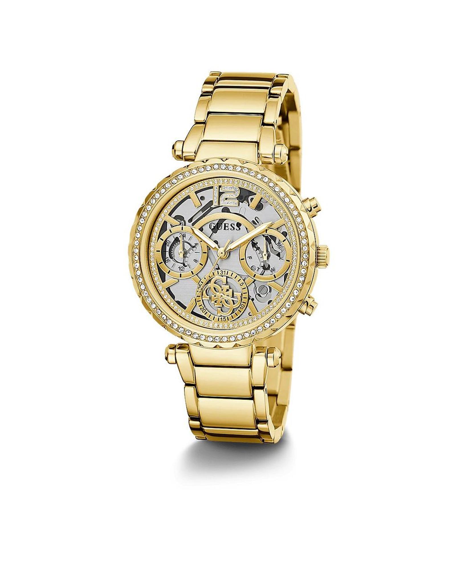 V539-GUGW0403L2AC-202506170347-00 Guess Women's Gold Stainless Steel Watch - One Size - Image 1