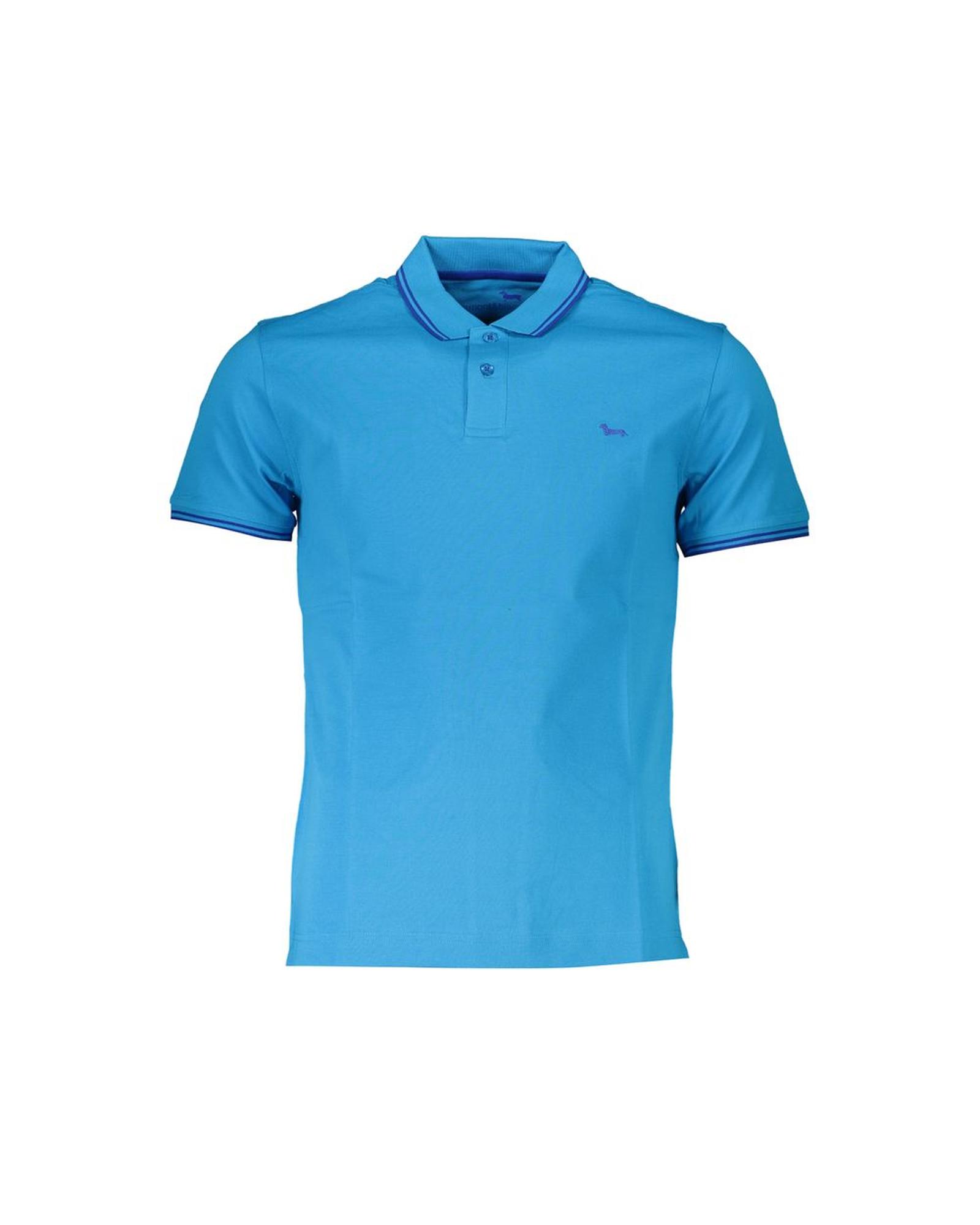 V539-HA-28215-L-202506170325-00 Harmont & Blaine Men's Light Blue Cotton Polo Shirt - L - Image 1