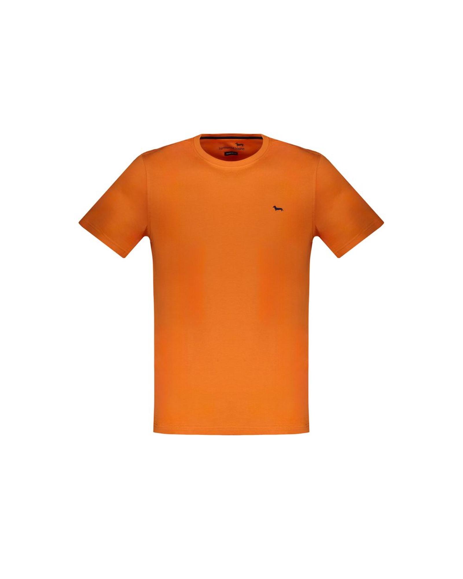 V539-HA-31368-XXL-202506170406-00 Harmont & Blaine Men's Orange Cotton T-Shirt - 2XL - Image 1