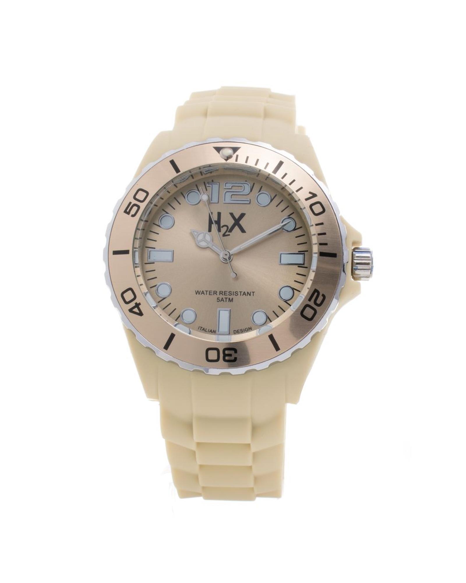 V539-HASC382UC1AC-202506170435-00 Haurex Unisex's Cream Rubber Watch - One Size - Image 1
