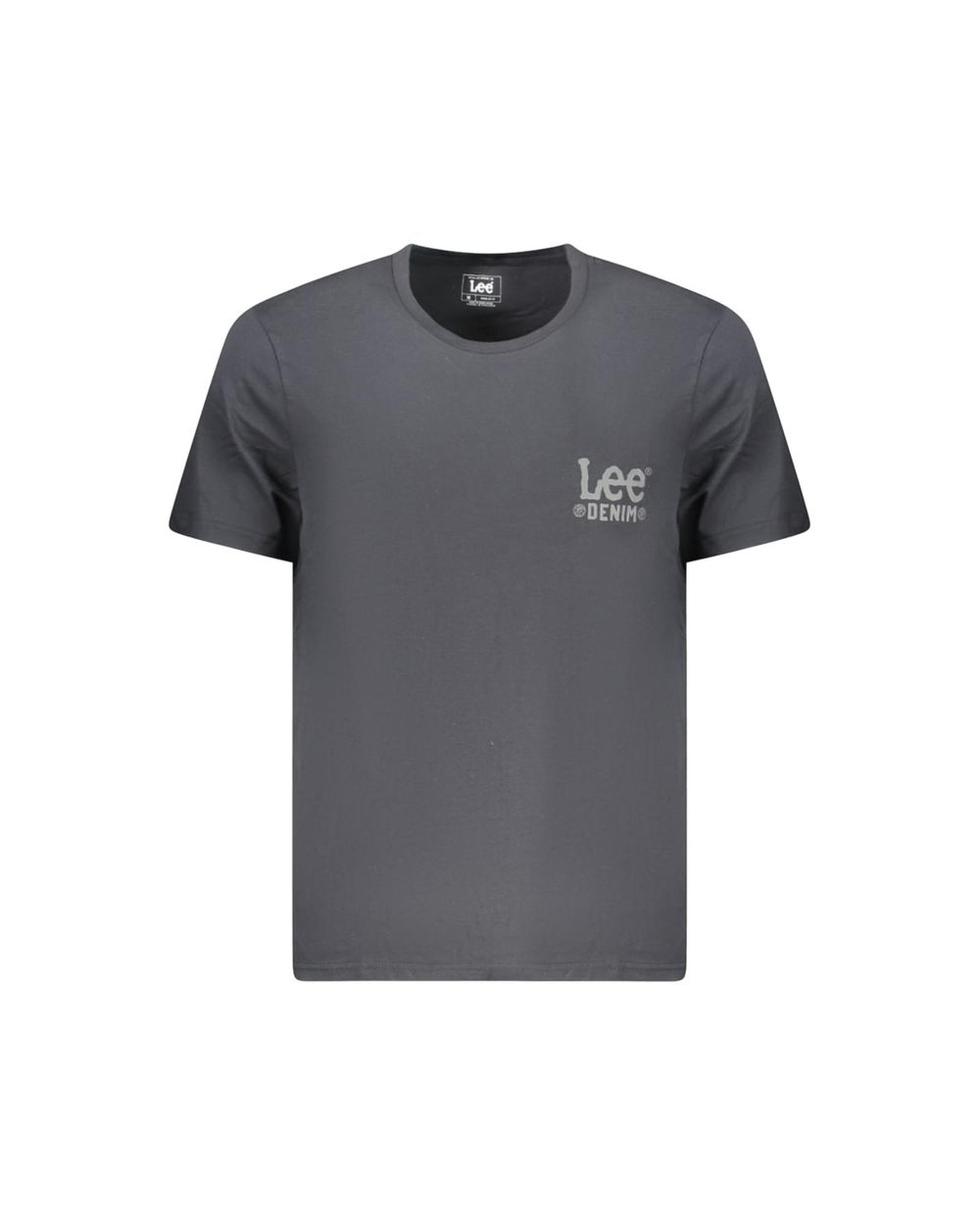 V539-LE-35372-XXL-202506171030-00 Lee Men's Black Cotton T-Shirt - 2XL - Image 1