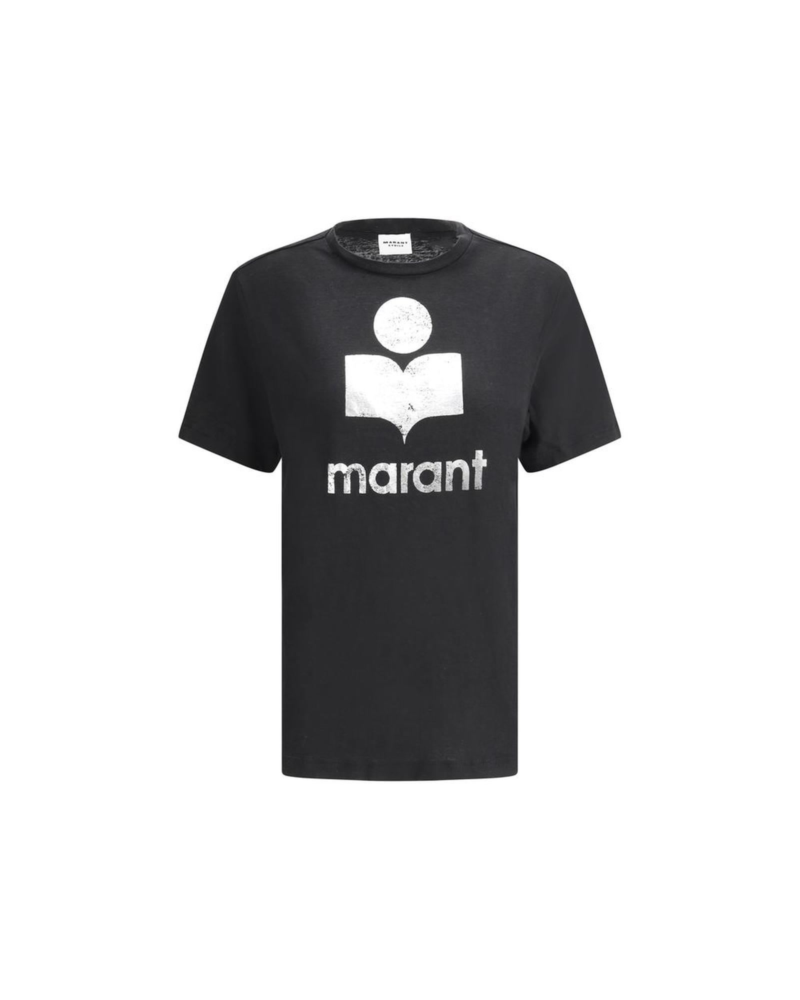 V539-MA-TS0001FBA1N10E01BK-S-202506170910-00 Marant Etoile Women's Zewel T-Shirt - S - Image 1