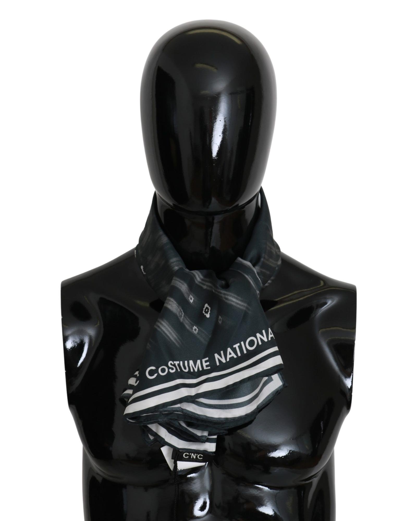 V539-MS1527-202509010525-00 CNC Costume National Silk Womens Scarf One Size Men - Image 1