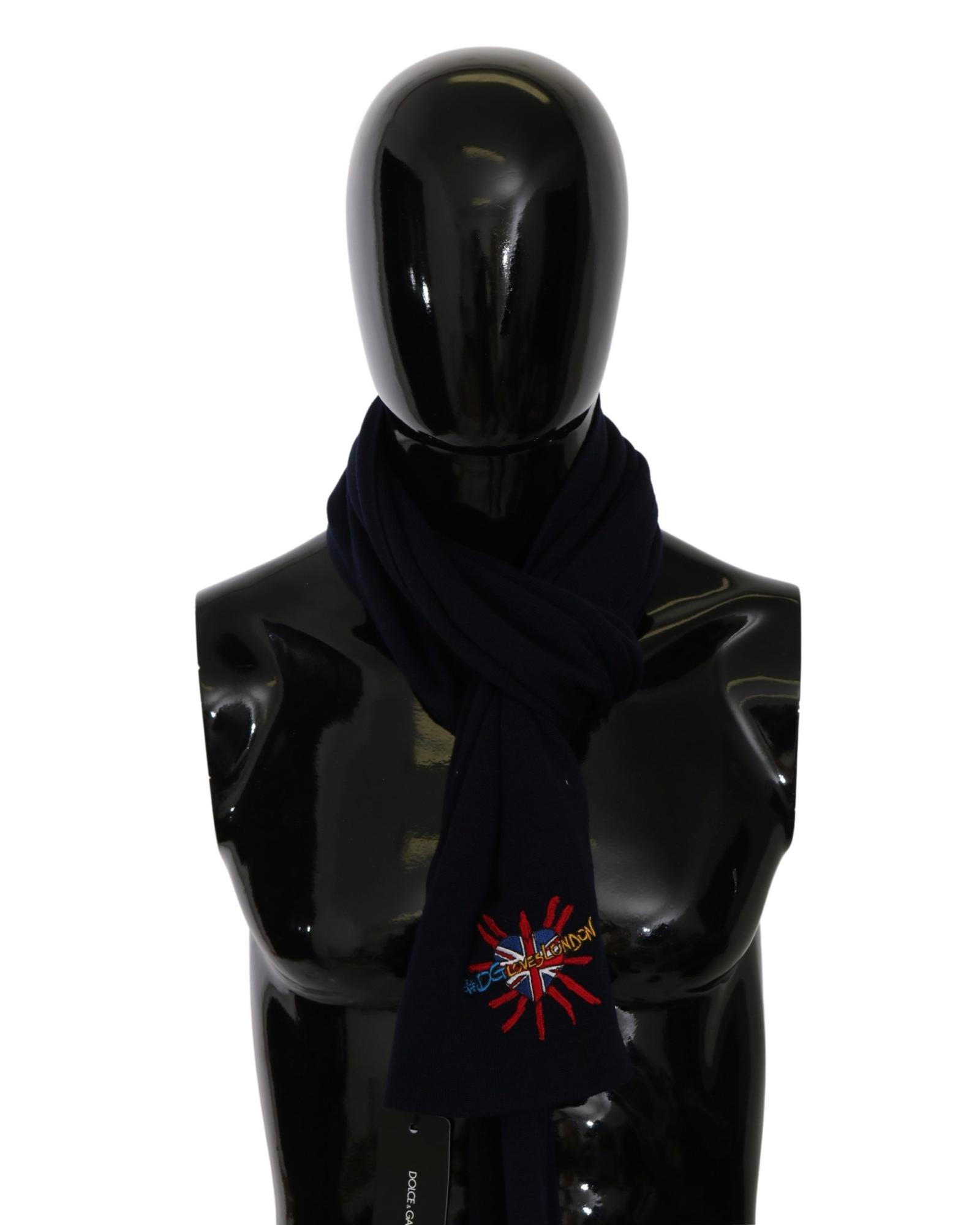 V539-MS5641-202509011115-00 Gorgeous Dolce & Gabbana Mens Scarf with Embroidered Logo One Size Men - Image 1