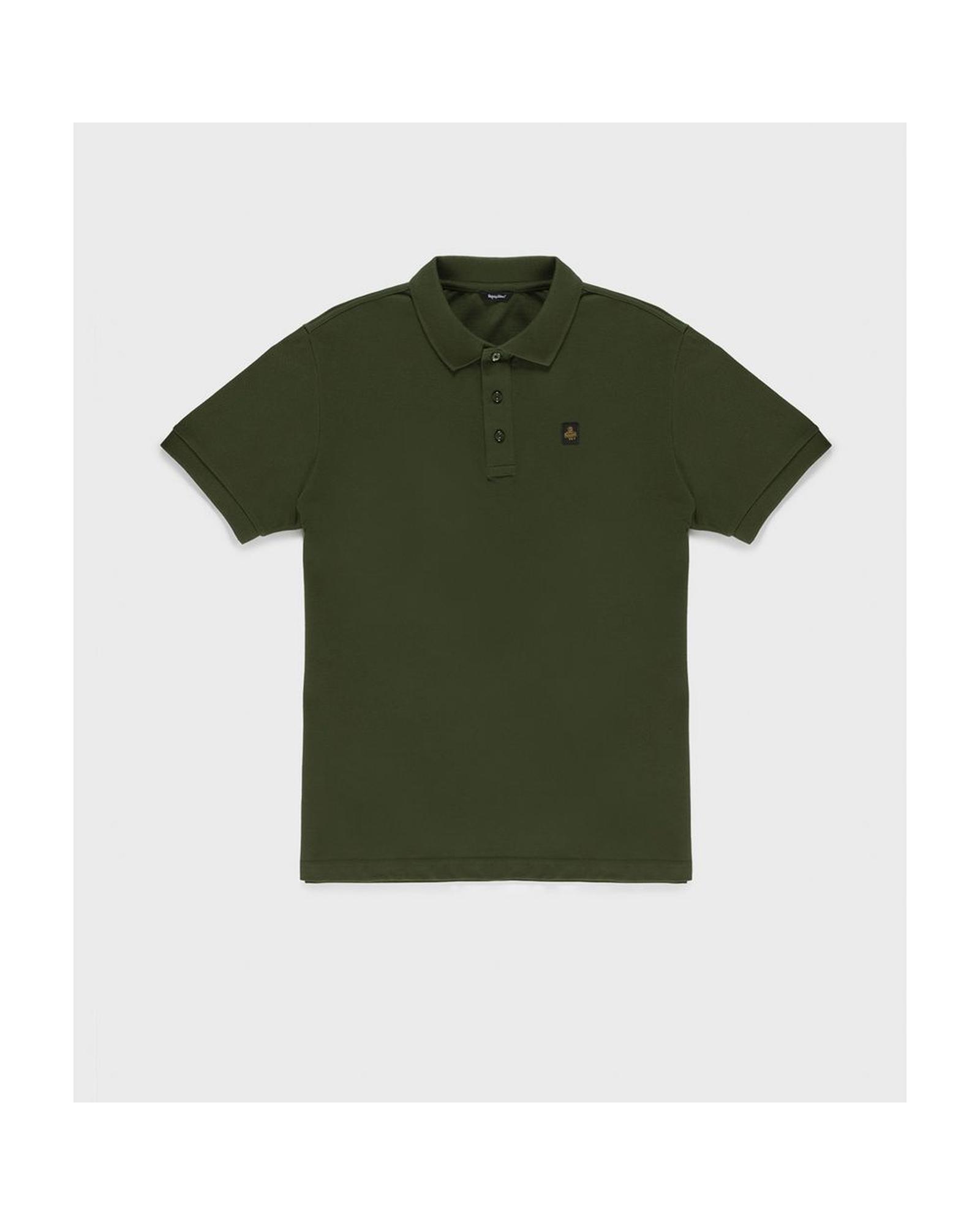 V539-RE-14991-L-202506180650-00 Refrigiwear Men's Green Cotton Polo Shirt - L - Image 1
