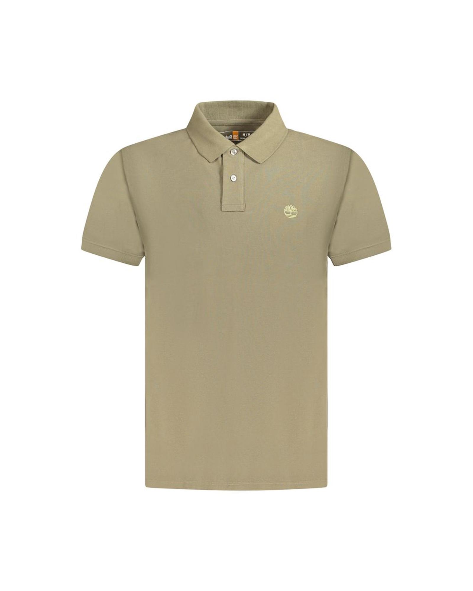 V539-TI-35455-S-202506180502-00 Timberland Men's Brown Cotton Polo Shirt - S - Image 1
