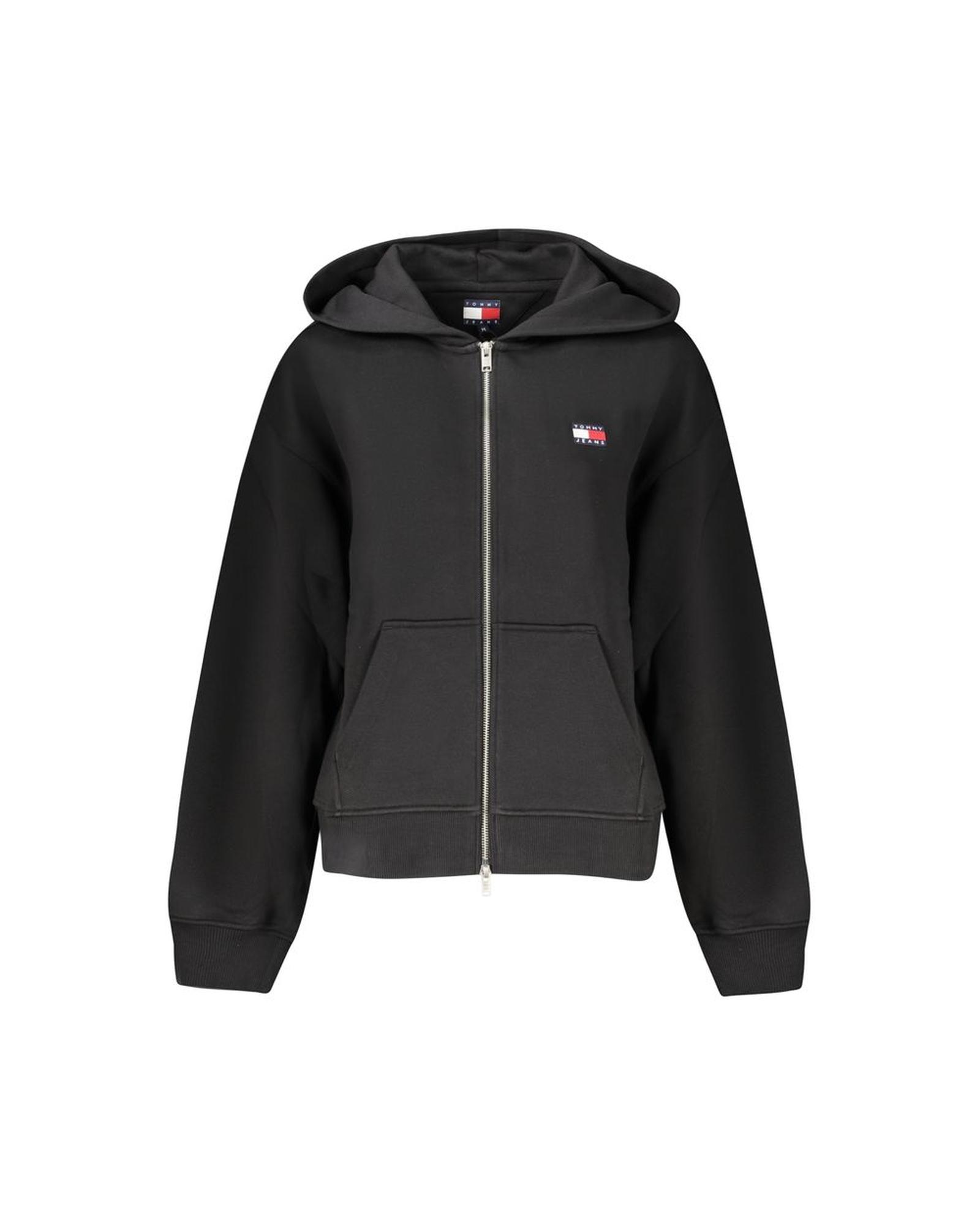 V539-TO-36234-S-202506181142-00 Tommy Hilfiger Women's Black Cotton Hoodie - S - Image 1