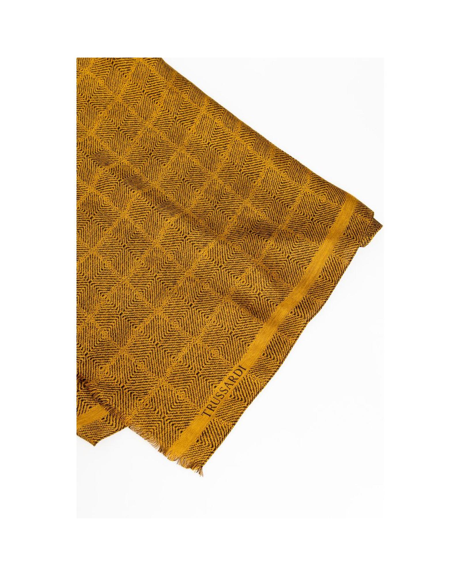 V539-TR-24083-177130-00 Trussardi Men's Yellow Viscose Scarf - One Size - Image 1