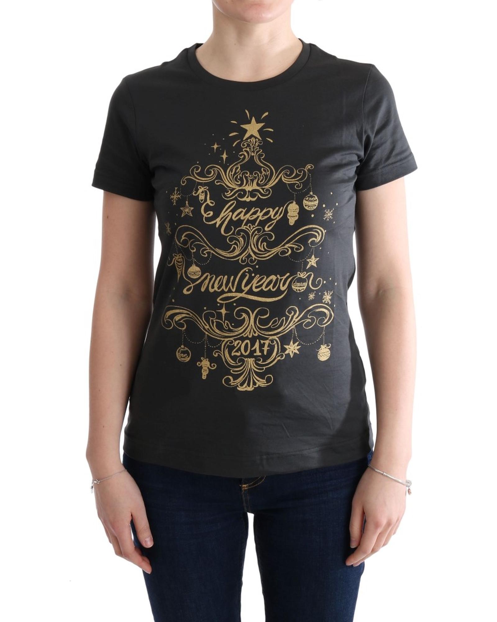 V539-TUI10005-2-202509010125-00 2021 Dolce & Gabbana Short Sleeve T-Shirt with 2017 Print Design 42 IT Women - Image 1