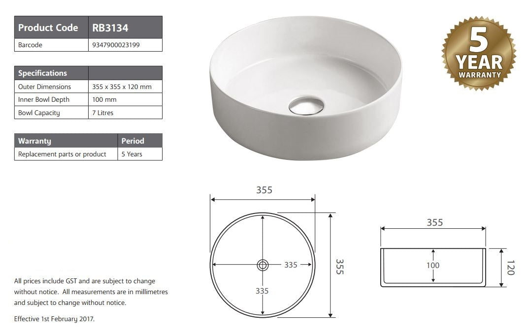 V549-360WHITEPINK-90774-00 2021 Matte Pink outside Round 360 mm Dia top counter basin porcelain sink - Image 1