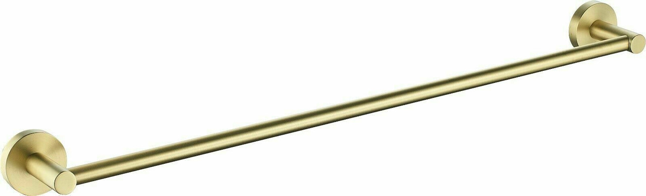 V549-80SSSGLTOWGOLD-97981-00 Luxurious Brushed Gold Stainless Steel 304 Towel Rack Rail - Single Bar 800mm - Image 1