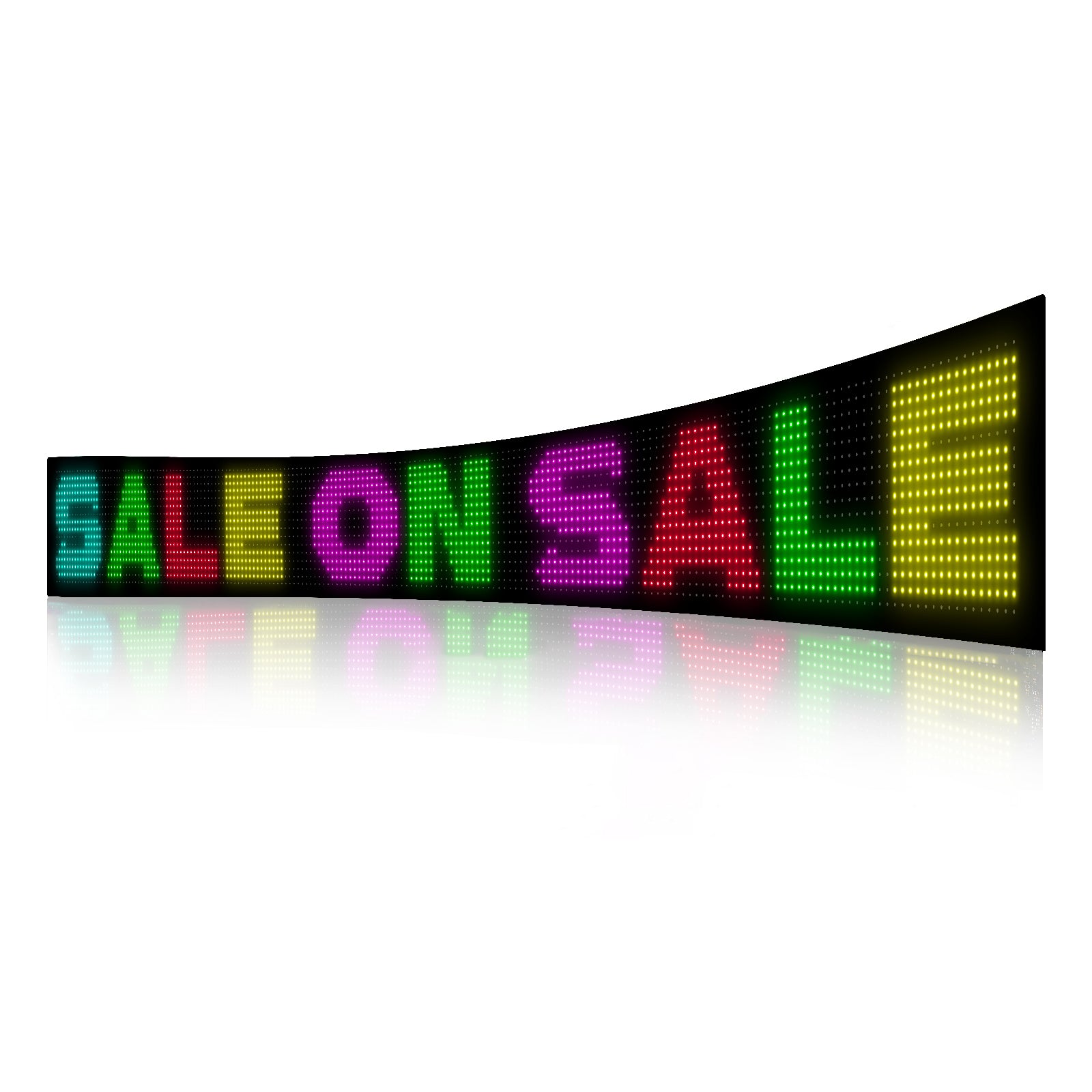 V558-GP-LEDS-05-202506192011-00 Programmable LED Matrix Panel Flexible Screen IP65 with APP Control 192*1762mm - Image 1