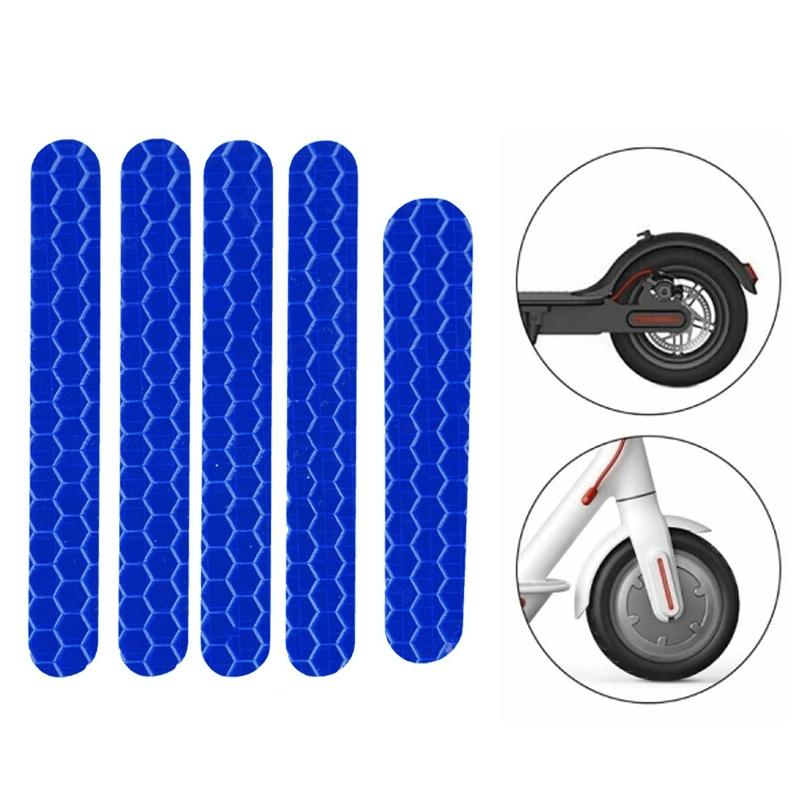 V562-0181902750DBT-202505291146-00 Reflective Stickers for Ninebot Es1 Scooter - Blue - Image 1