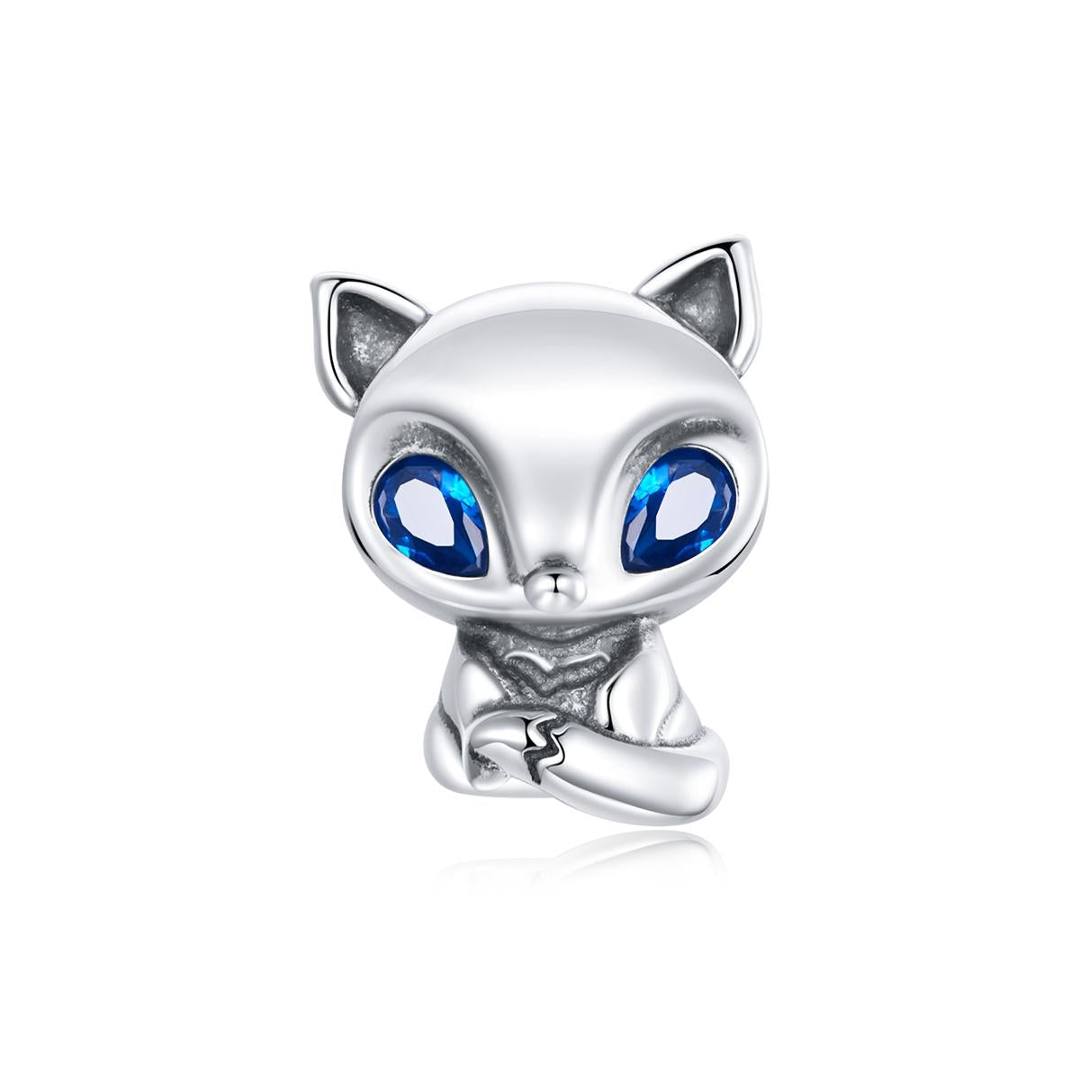V562-0493100ADE-202504111710-00 925 Sterling Silver Charming Fox Bead For Diy Bracelets & Necklaces - Image 1