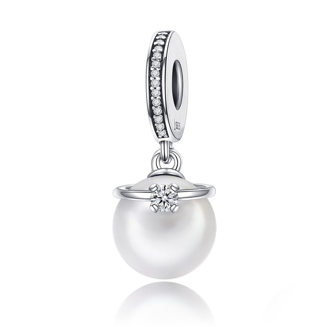 V562-06486240DBT-202504112007-00 925 Sterling Silver Chic Pearl Charm For Diy Bracelets - Image 1
