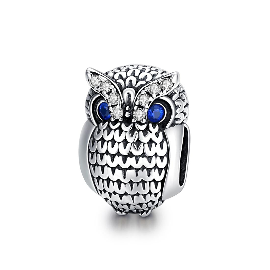 V562-092700ADE-202504111617-00 925 Sterling Silver Owl Beads For Diy Bracelets & Necklaces - Image 1