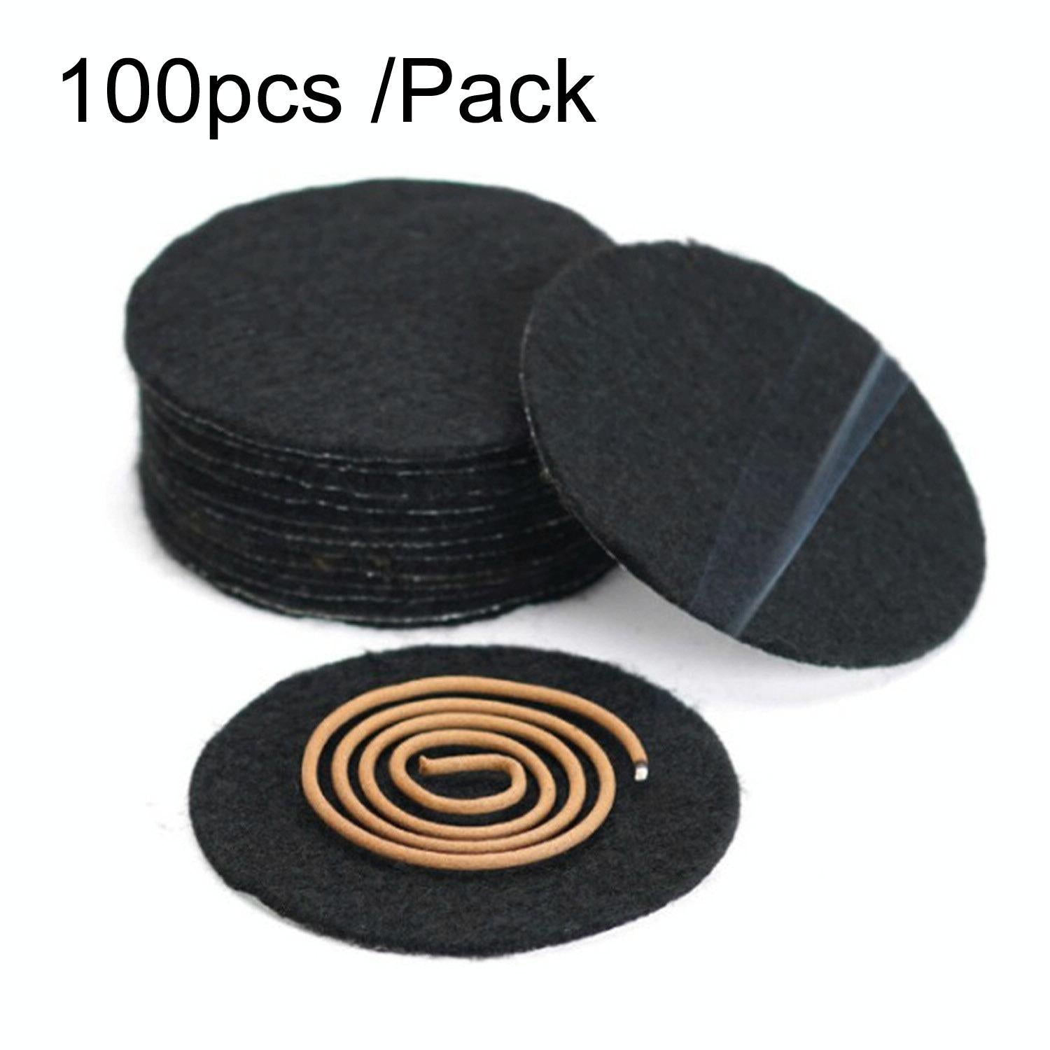 V562-1015405060DBT-202503041706-00 100-pack Fireproof Cotton Pads for Incense Burners and Mosquito Coils - 7.5Cm - Image 1