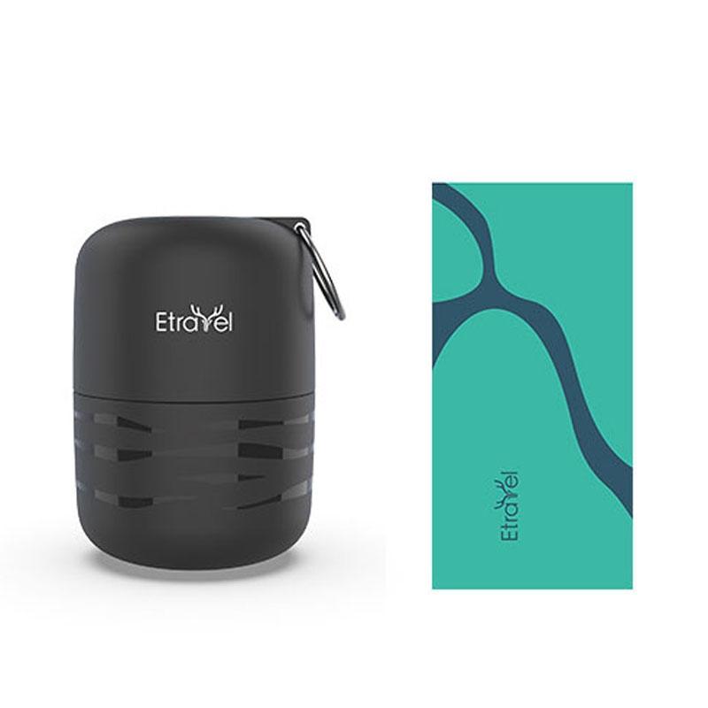 V562-1026962060DBT-202502212200-00 Double-sided Fleece Bath Towel - Quick-drying Small Black - Image 1