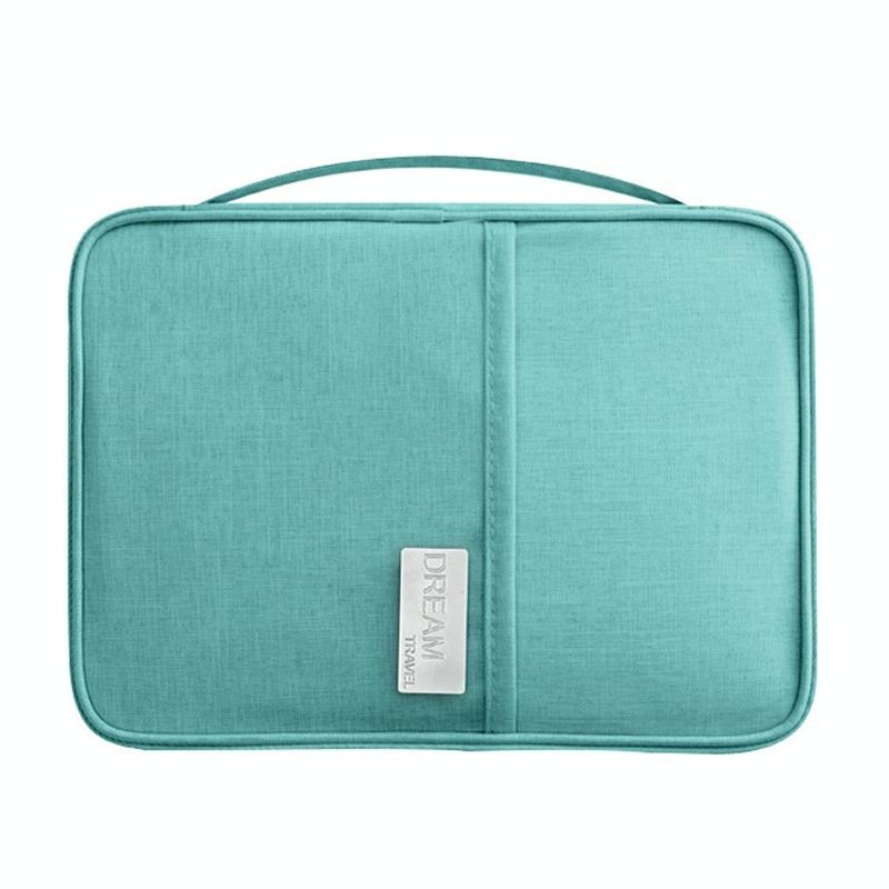 V562-1034083060DBT-202503282011-00 Waterproof Travel Document Bag Black Large - Blue Large - Image 1